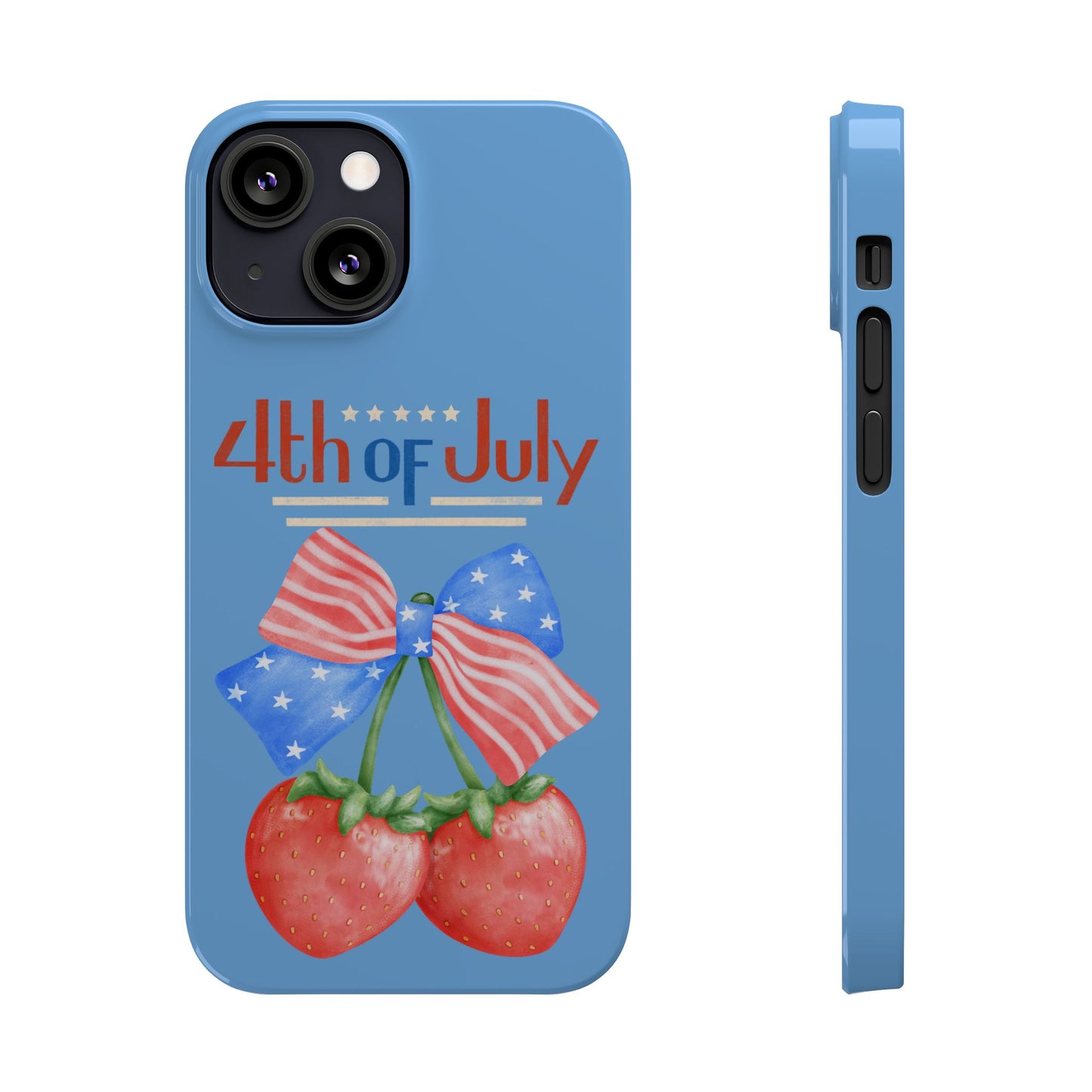Patriotic Slim Phone Cases for 4th of July | Americana Accessories, Summer Gift, Holiday Celebration, Phone Protection
