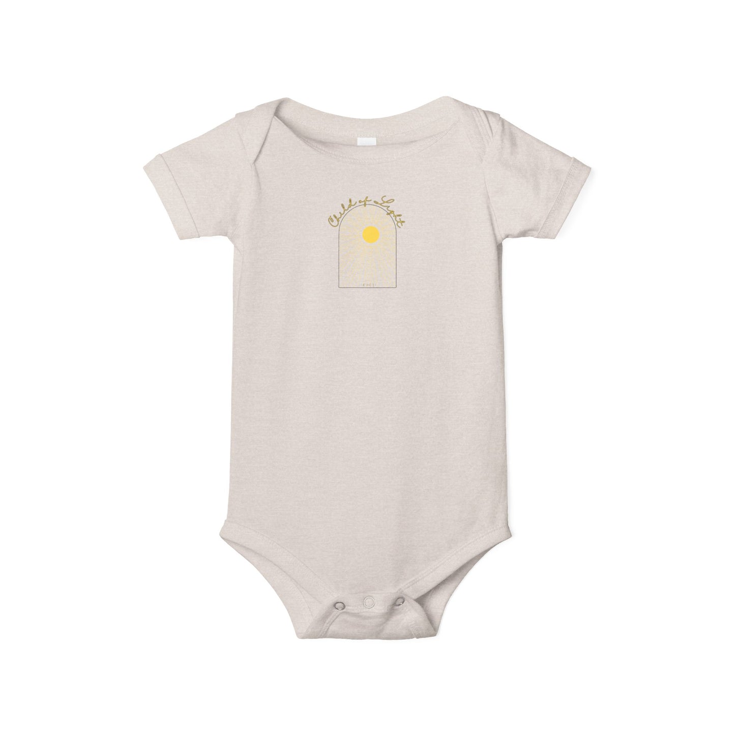 Onesie Infant Jersey with Child of Light Ephesians 5:8 Verse
