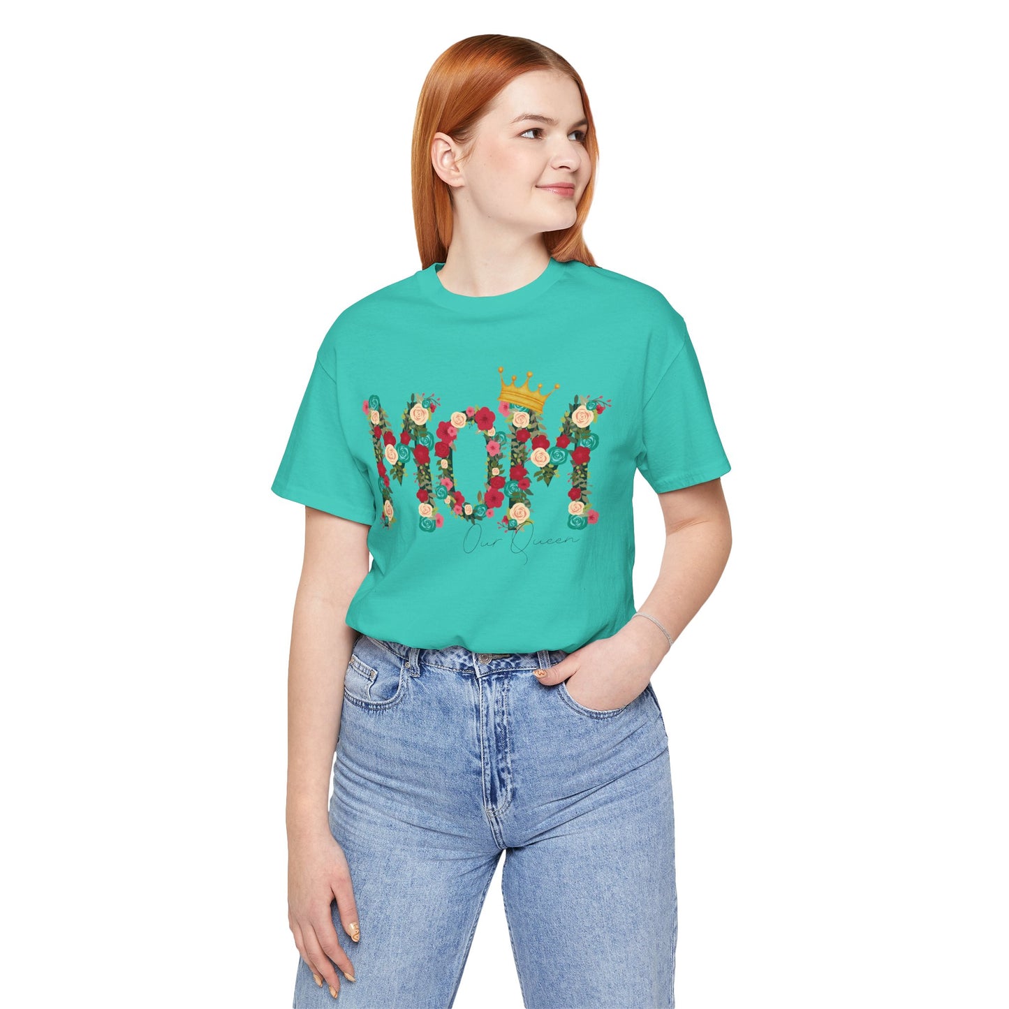 Floral Mom Queen T-Shirt - Mother's Day Gift