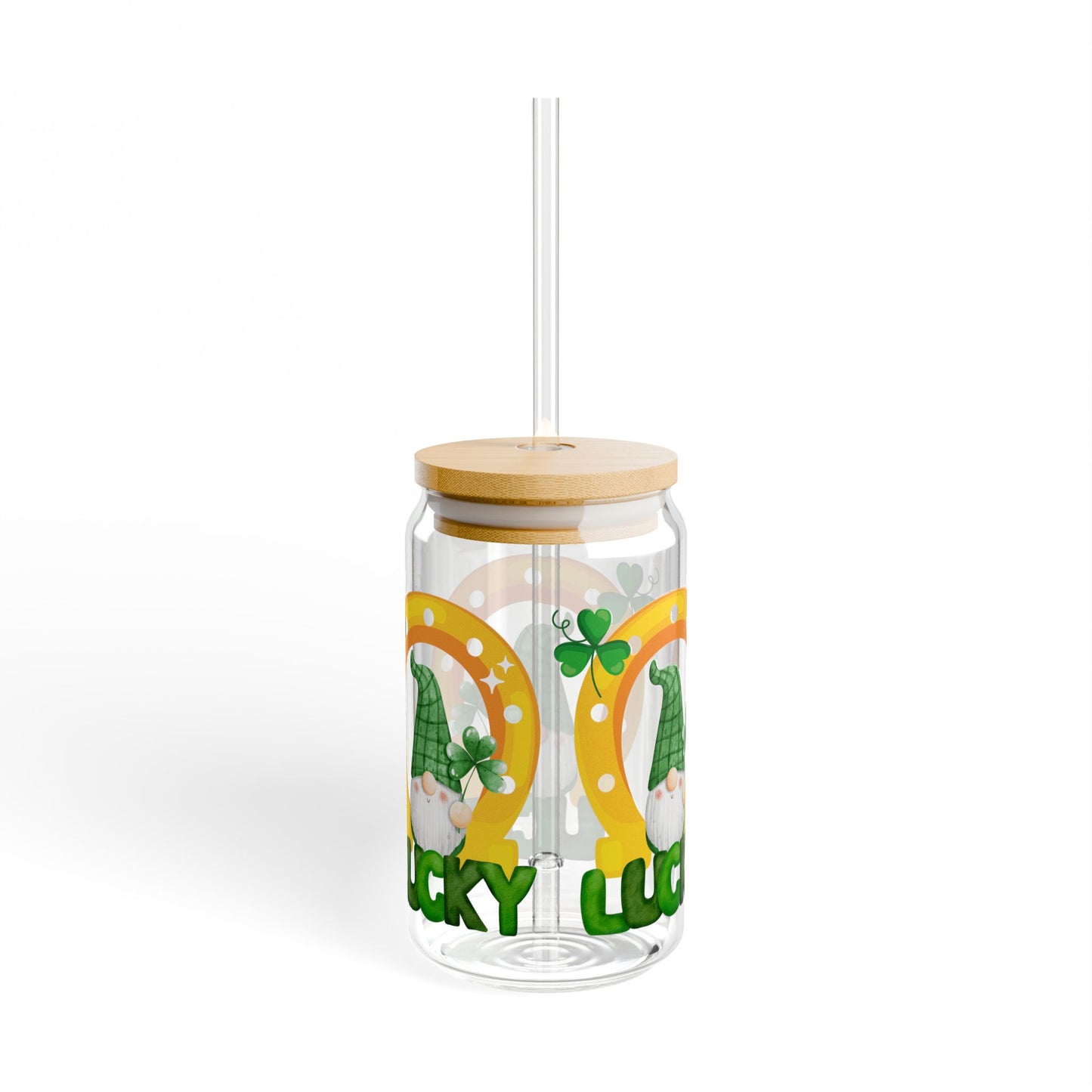 Lucky Gnome 16oz Sipper Glass