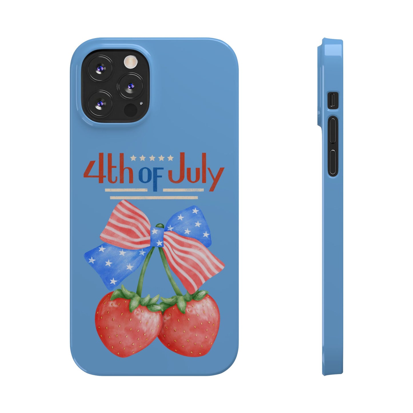 Patriotic Slim Phone Cases for 4th of July | Americana Accessories, Summer Gift, Holiday Celebration, Phone Protection