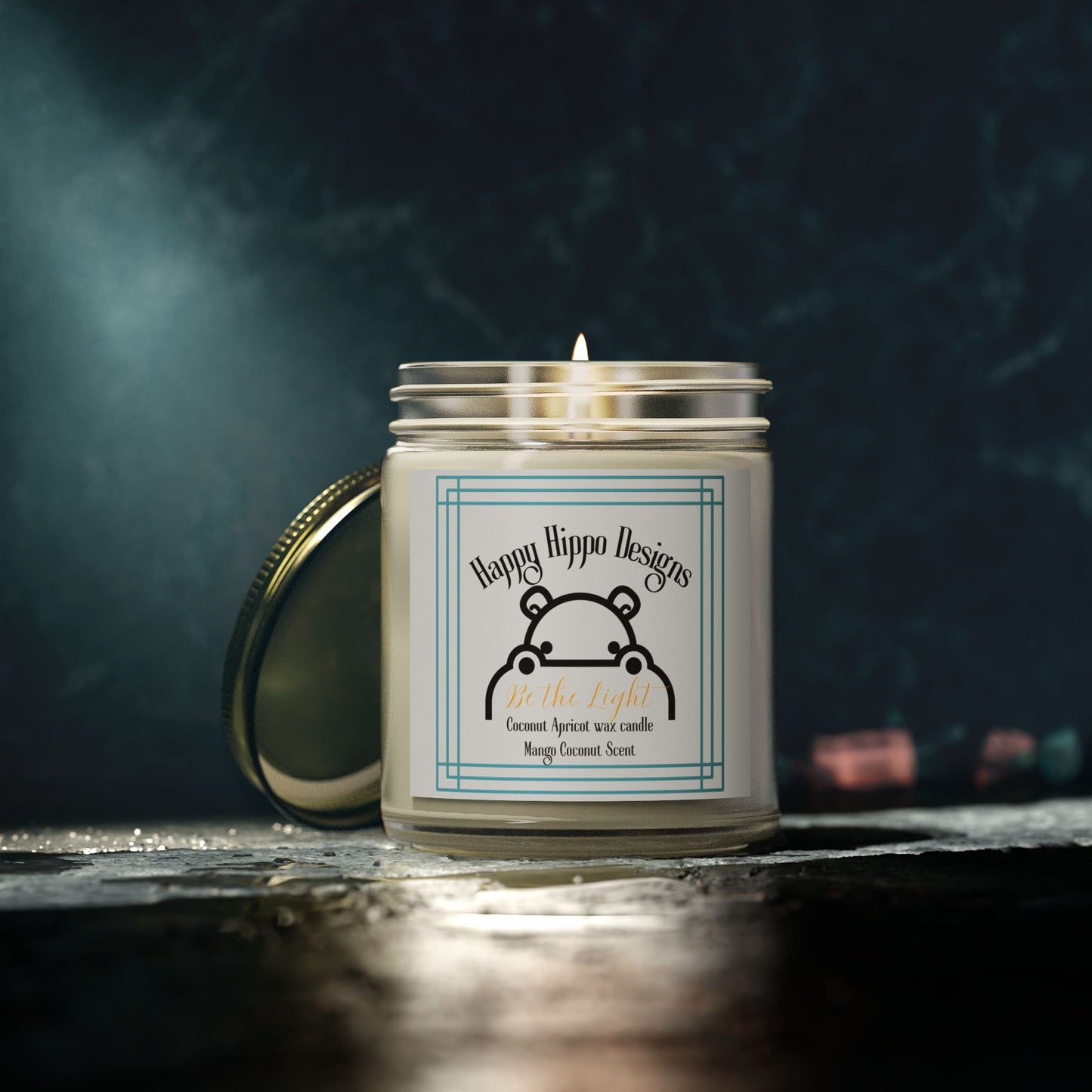 Scented Candle - Be the Light, Mango and Coconut Scent