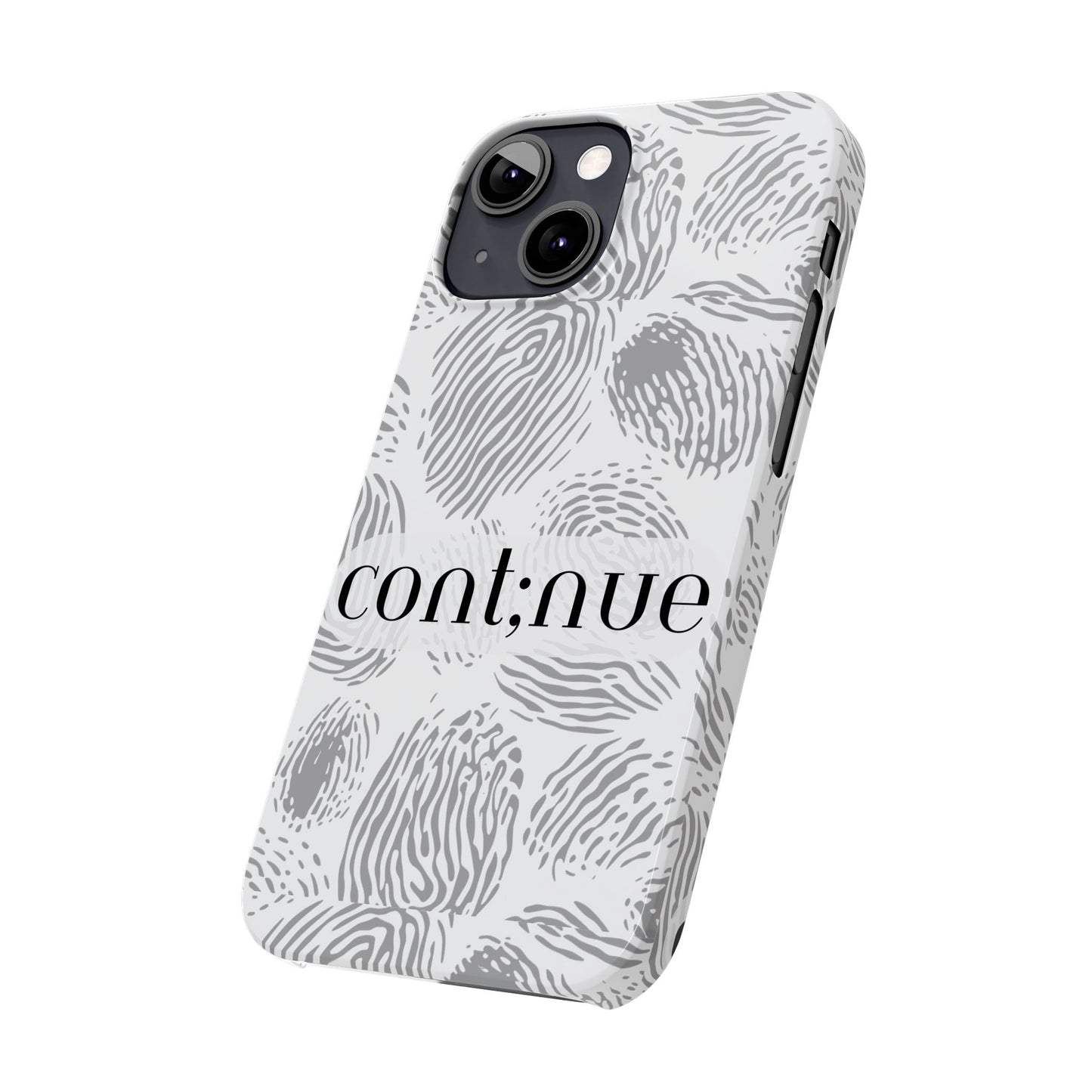 Fingerprint Design Slim Phone Case