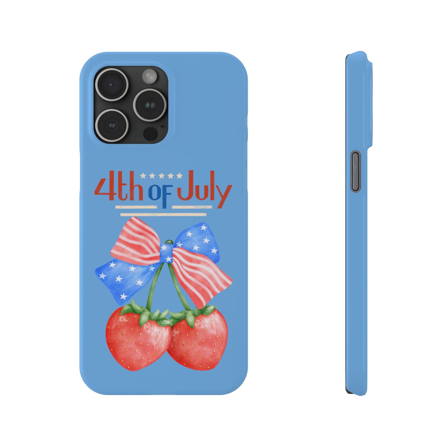 Patriotic Slim Phone Cases for 4th of July | Americana Accessories, Summer Gift, Holiday Celebration, Phone Protection