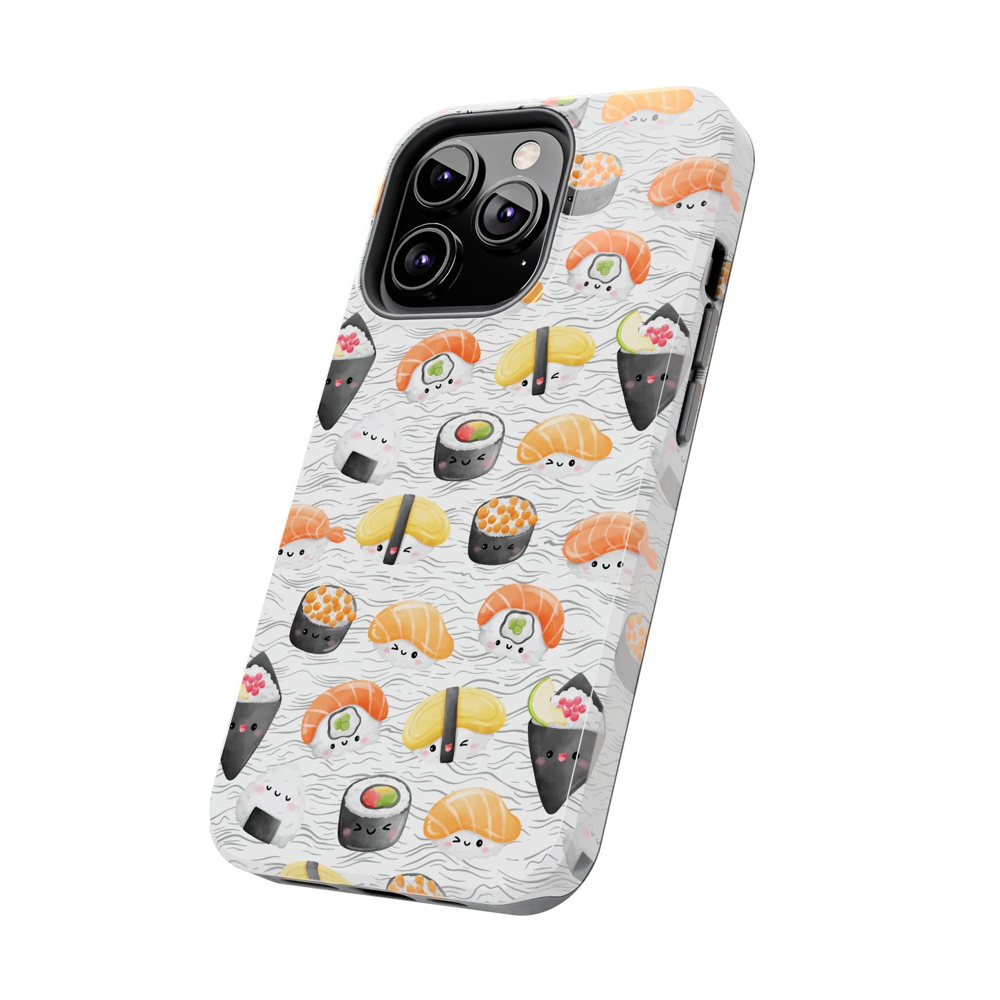 Cute Sushi Tough Phone Case - Durable and Stylish Design for Food Lovers