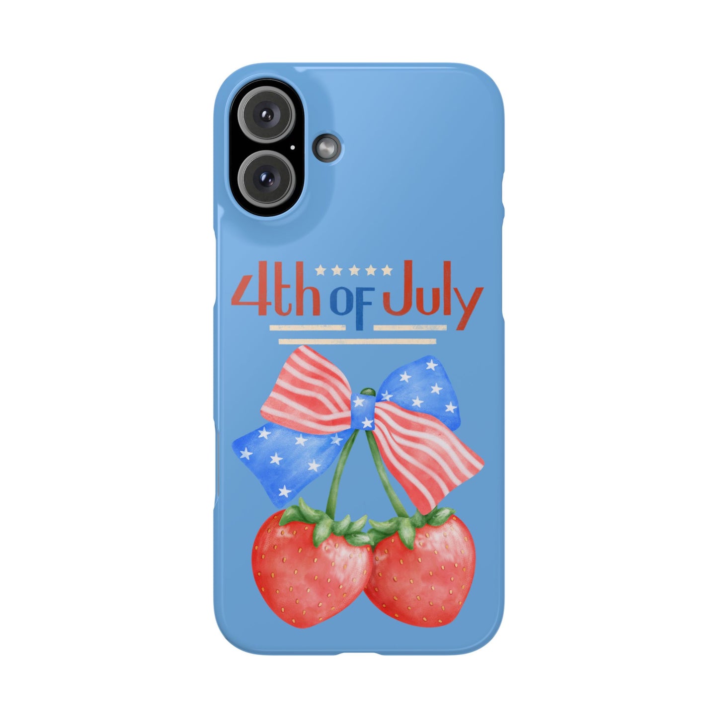 Patriotic Slim Phone Cases for 4th of July | Americana Accessories, Summer Gift, Holiday Celebration, Phone Protection