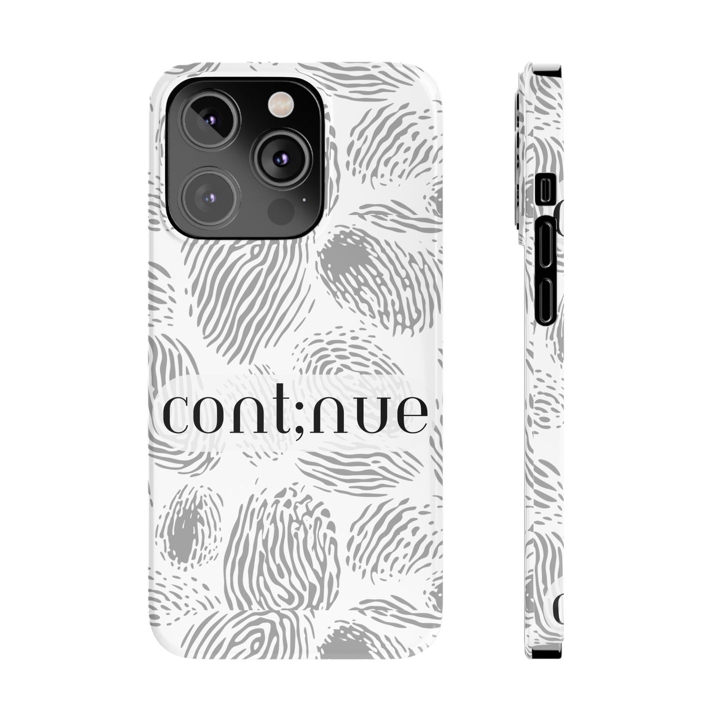 Fingerprint Design Slim Phone Case