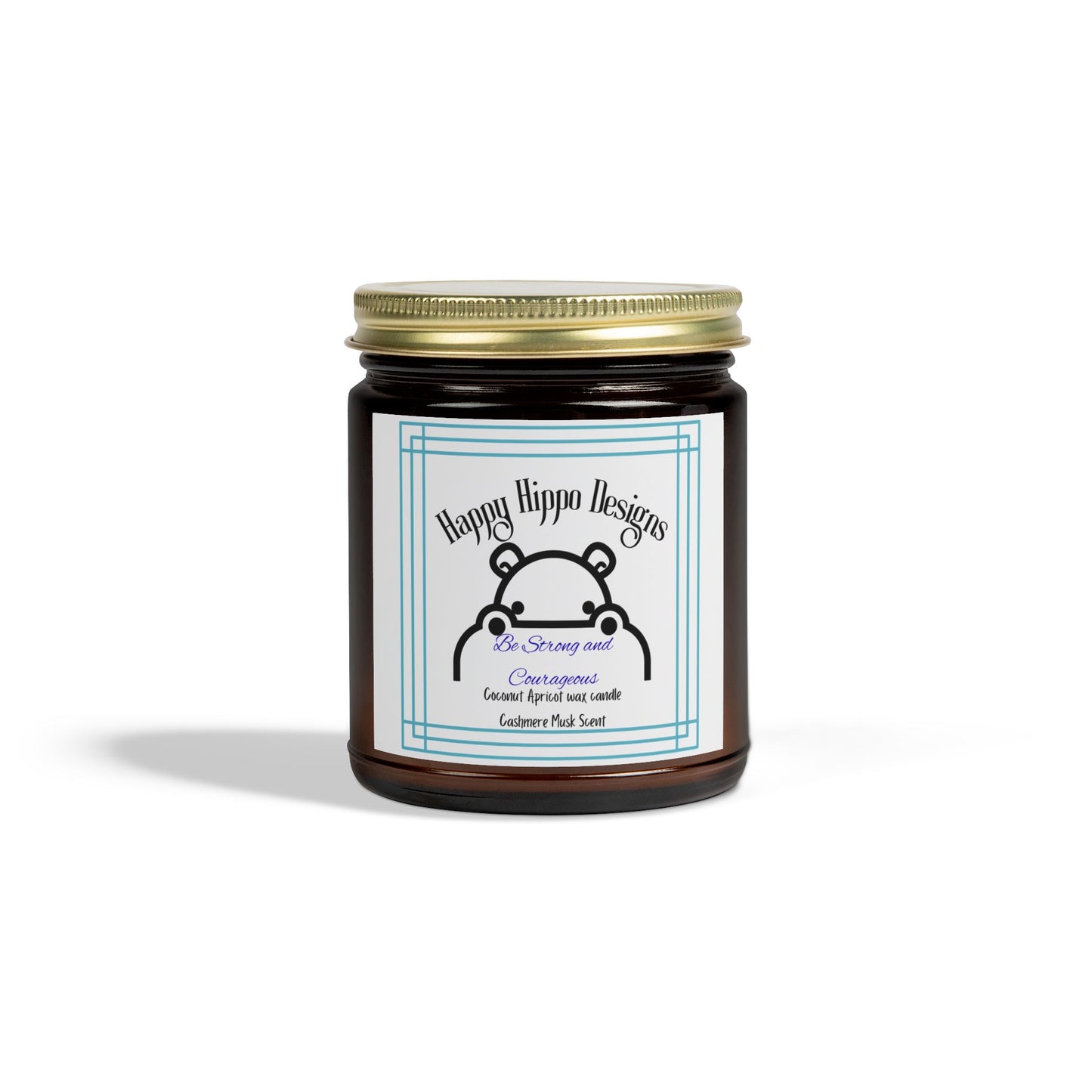 Cozy Scented Candles, Be Strong and Courageous- Cashmere Musk-Scented Candle