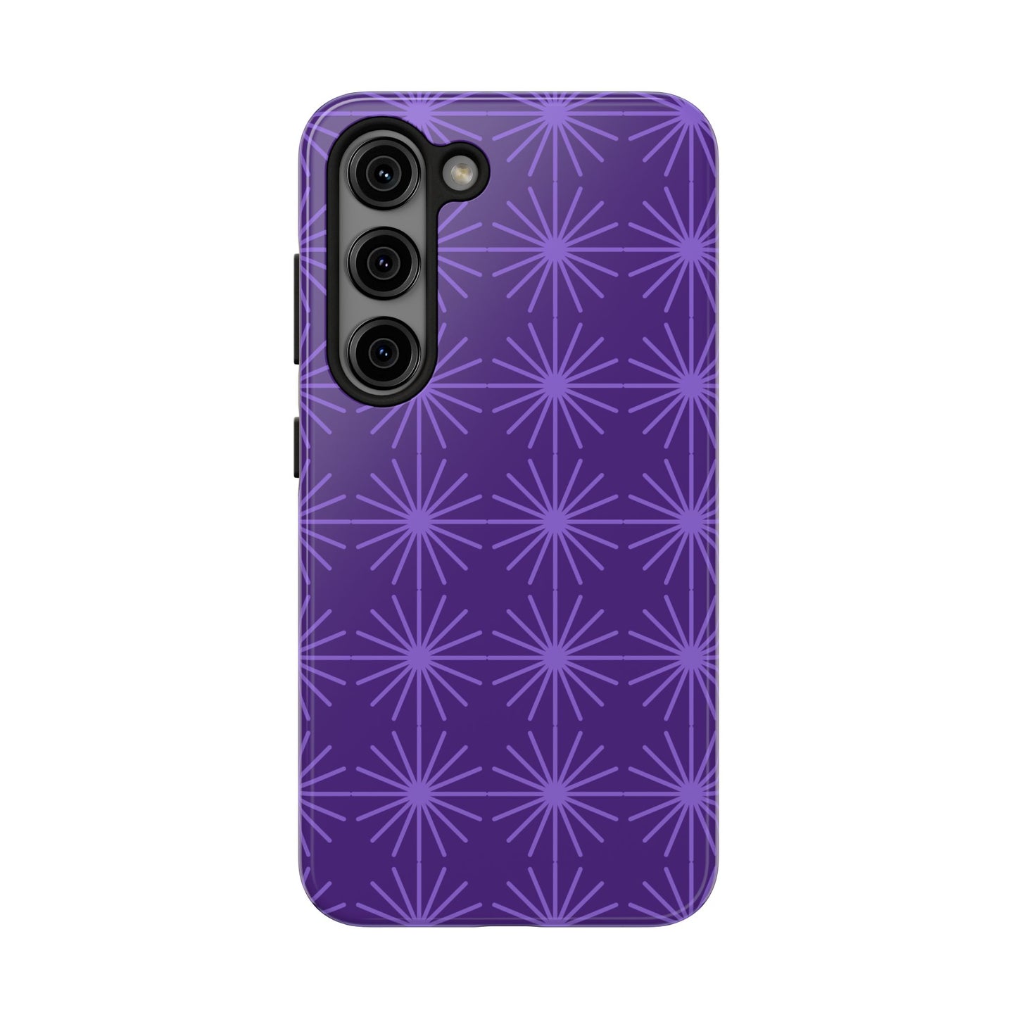 Phone Case - Purple Circular Star Design