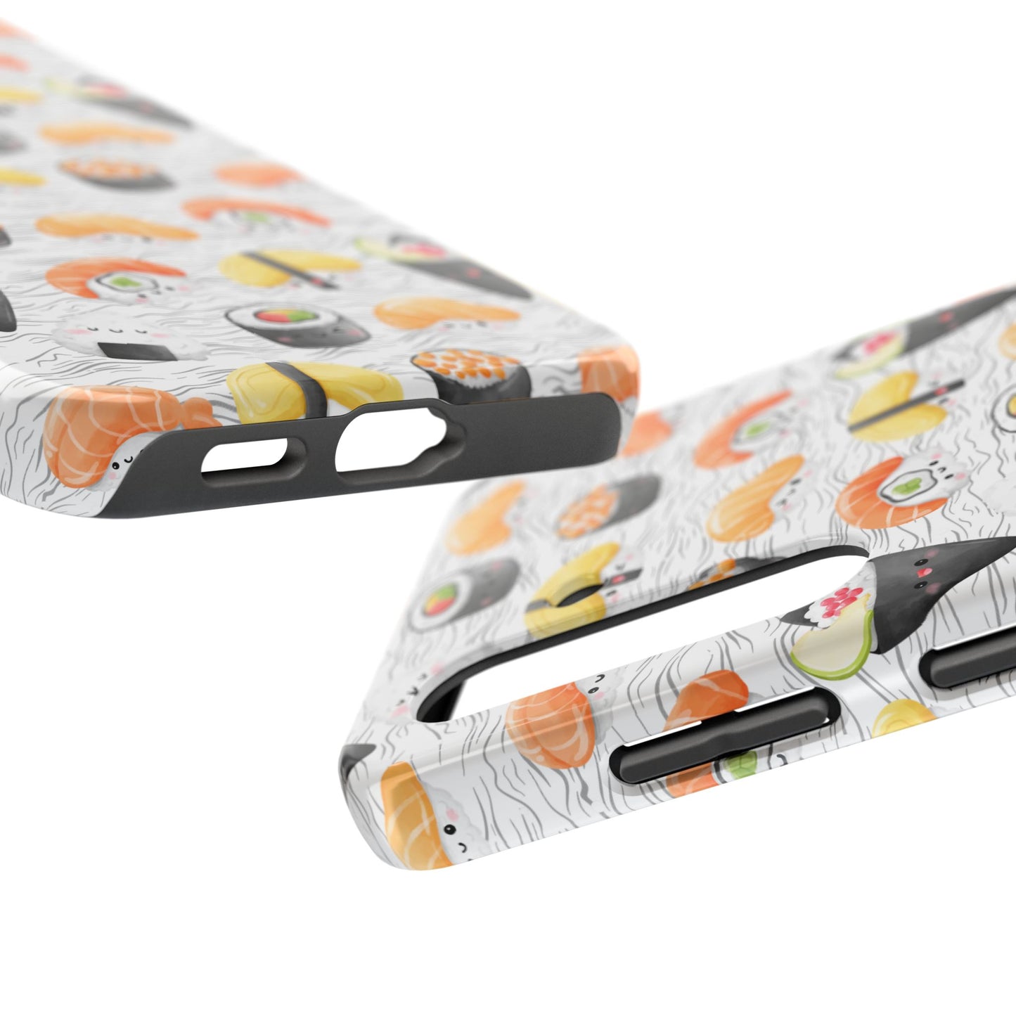 Cute Sushi Tough Phone Case - Durable and Stylish Design for Food Lovers