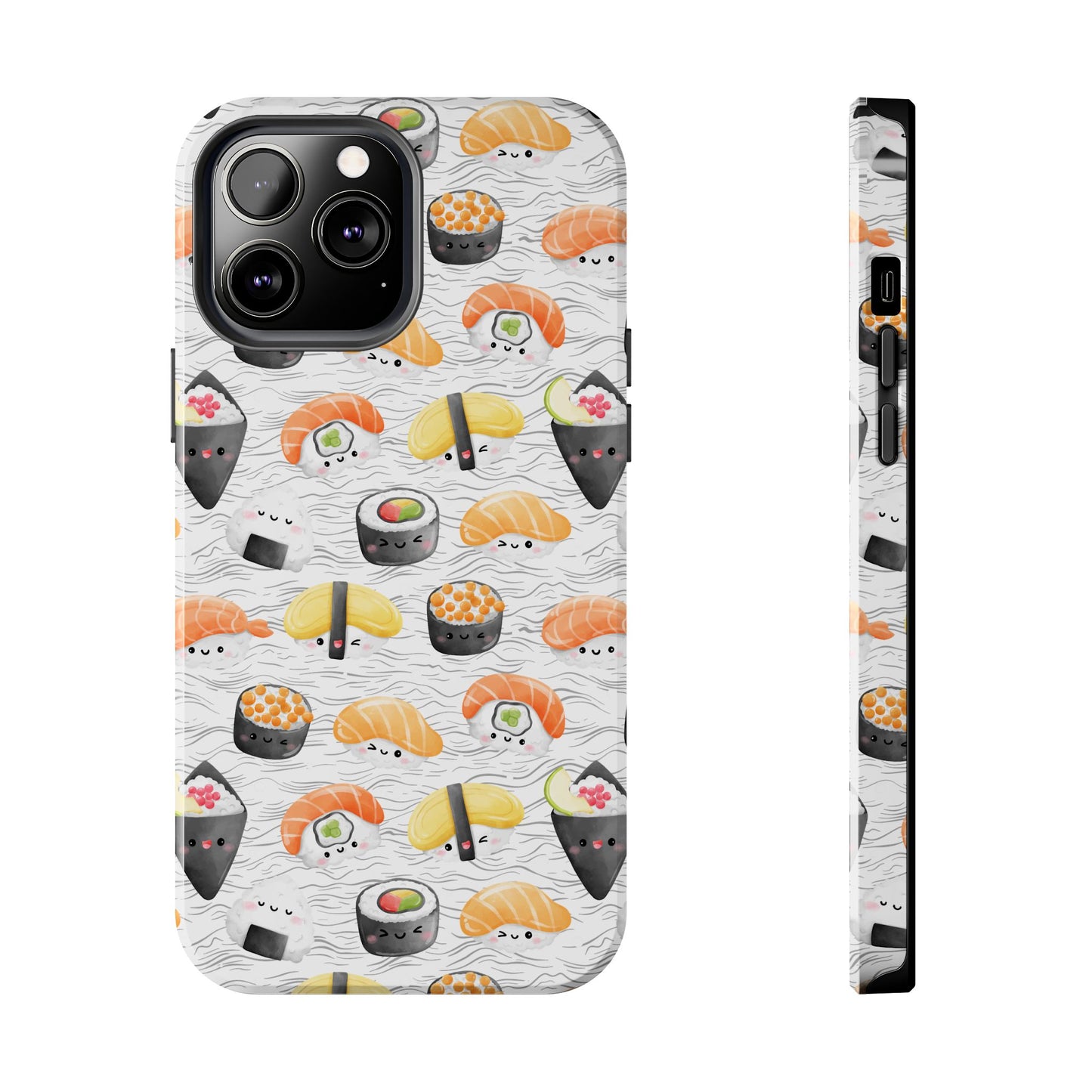 Cute Sushi Tough Phone Case - Durable and Stylish Design for Food Lovers