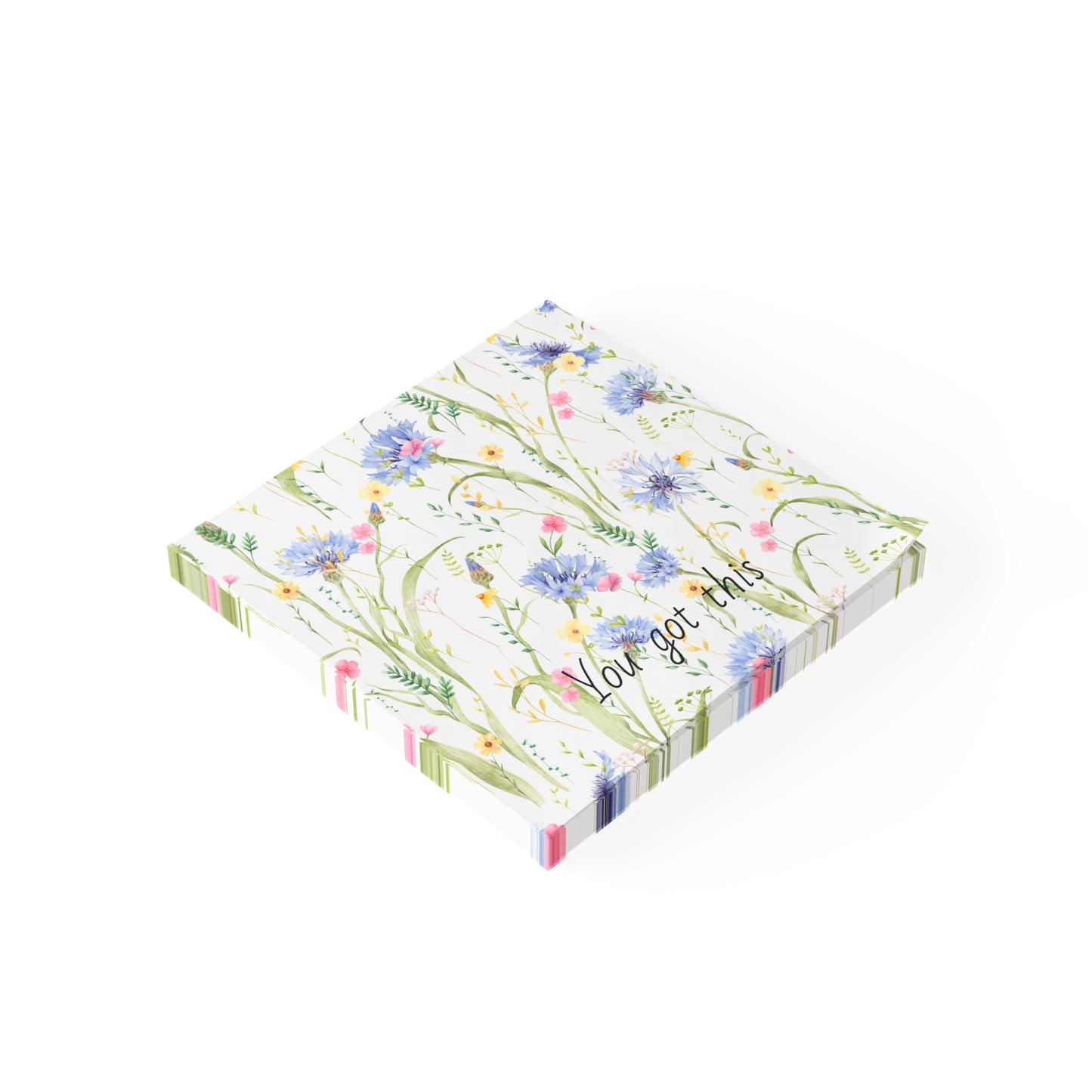 Inspirational Flowered Post-it® Note Pads - "You Got This"