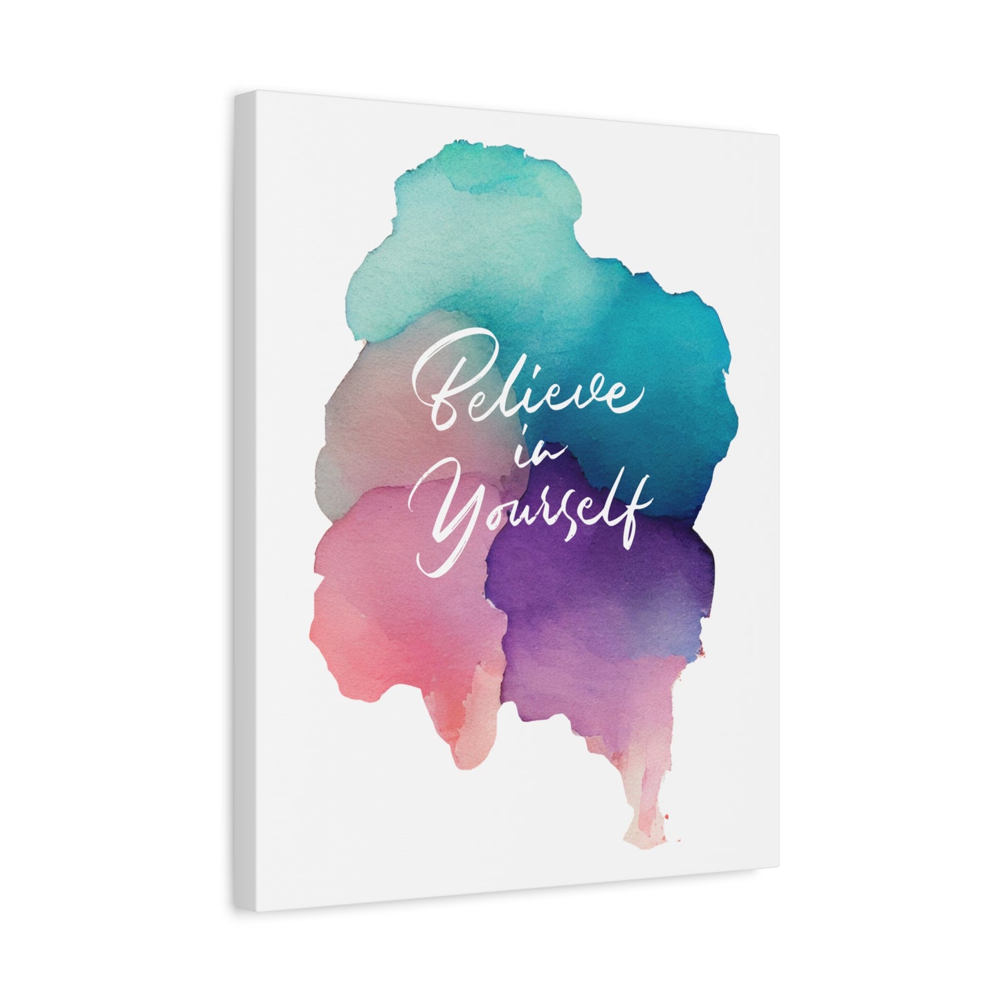 Inspirational Canvas Art - "Believe in Yourself" - Stretched Matte Wall Decor