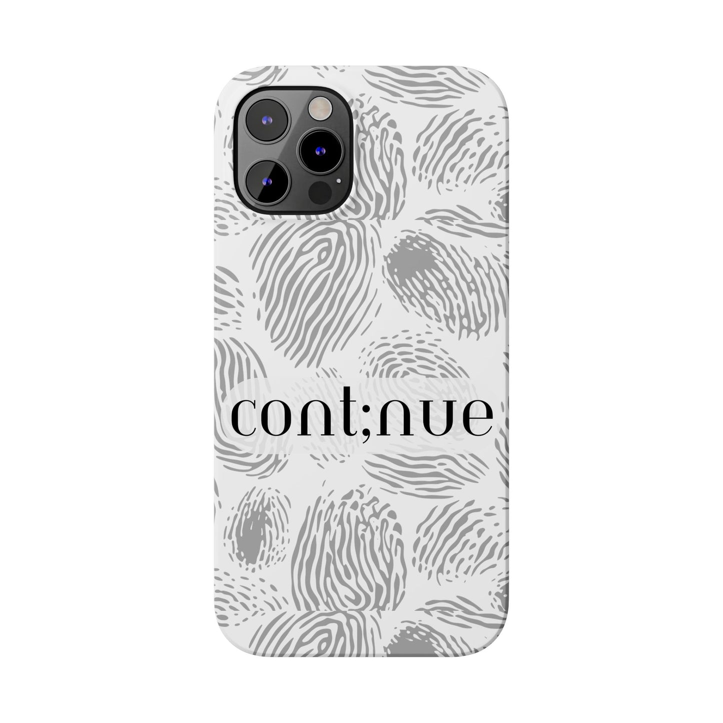Fingerprint Design Slim Phone Case