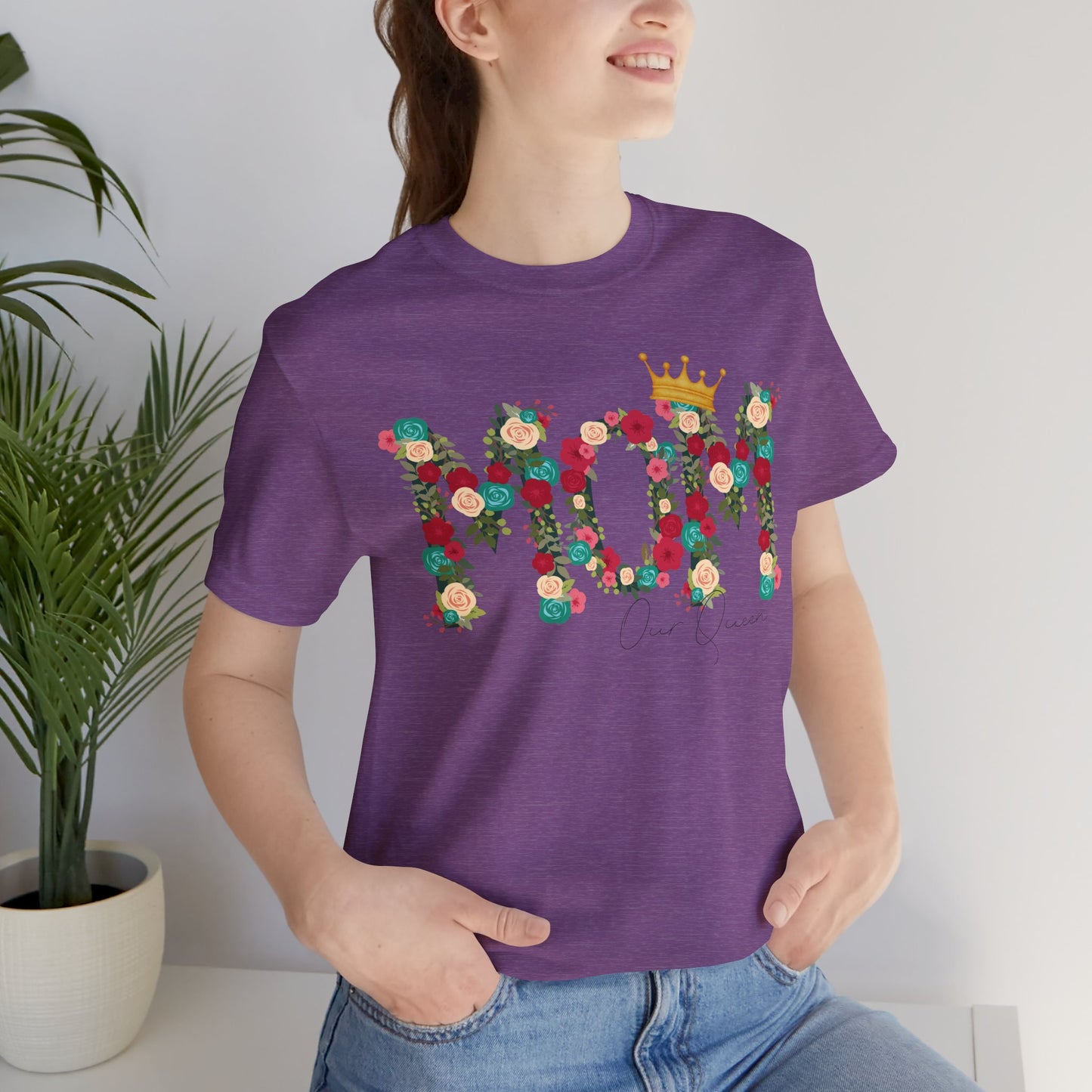 Floral Mom Queen T-Shirt - Mother's Day Gift