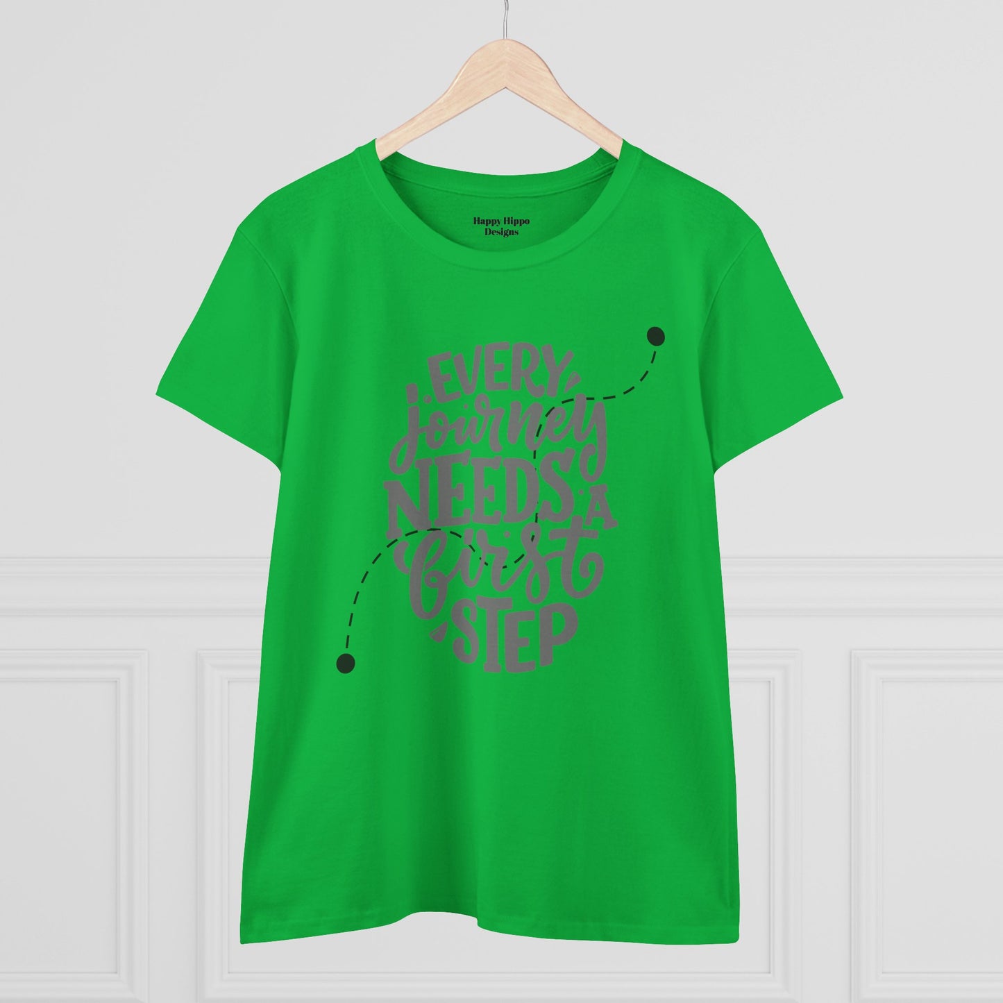 Inspirational Tee- 'Every Journey Needs a First Step'
