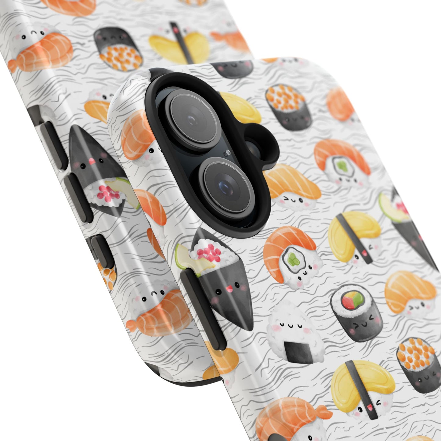 Cute Sushi Tough Phone Case - Durable and Stylish Design for Food Lovers