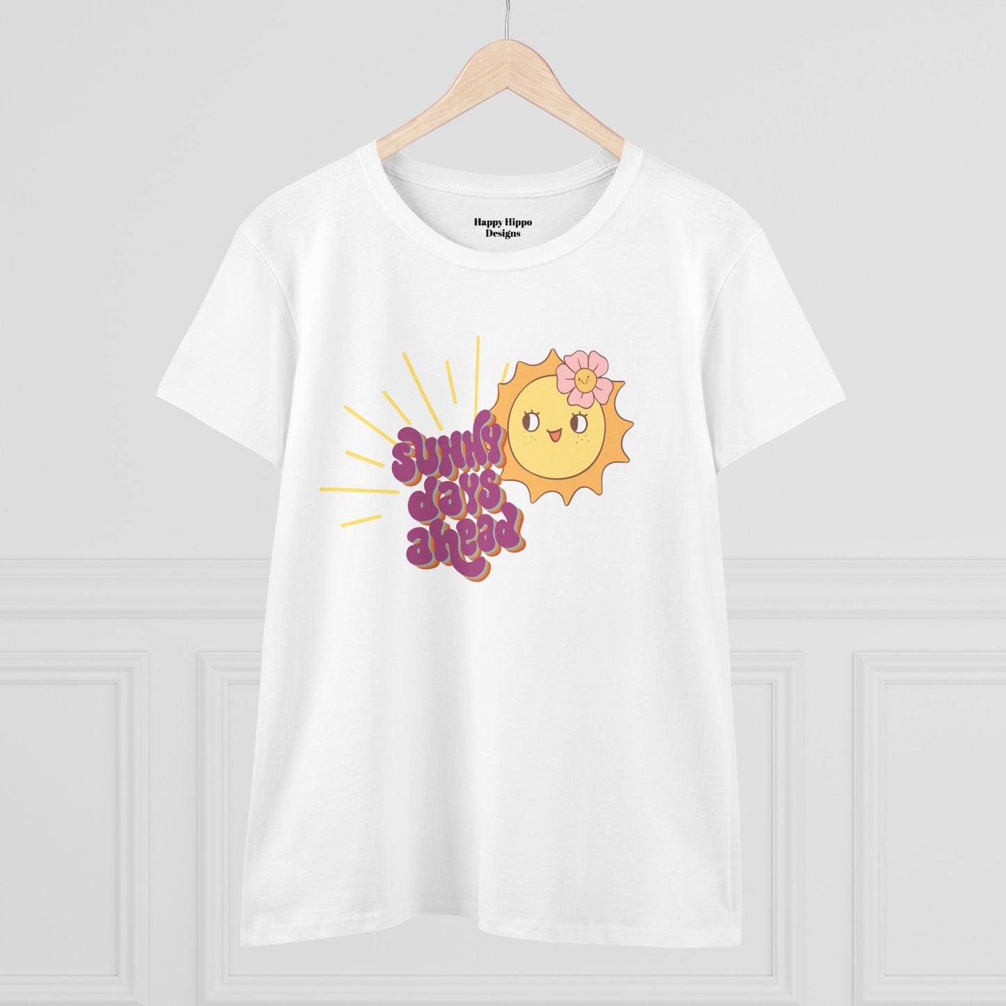Cotton Tee - Sunny Days Ahead Cute Graphic T-Shirt for Summer Vibes