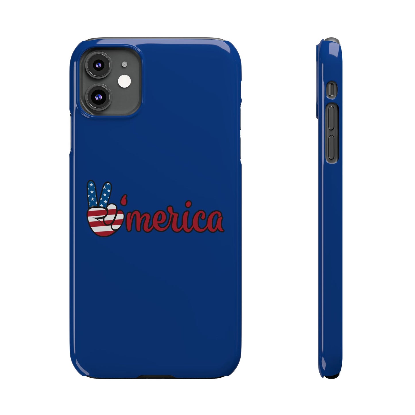 Slim Phone Case - 'Merica Design, Patriotic Phone Cover for Independence Day, 4th of July, USA Pride, Gift for Americans