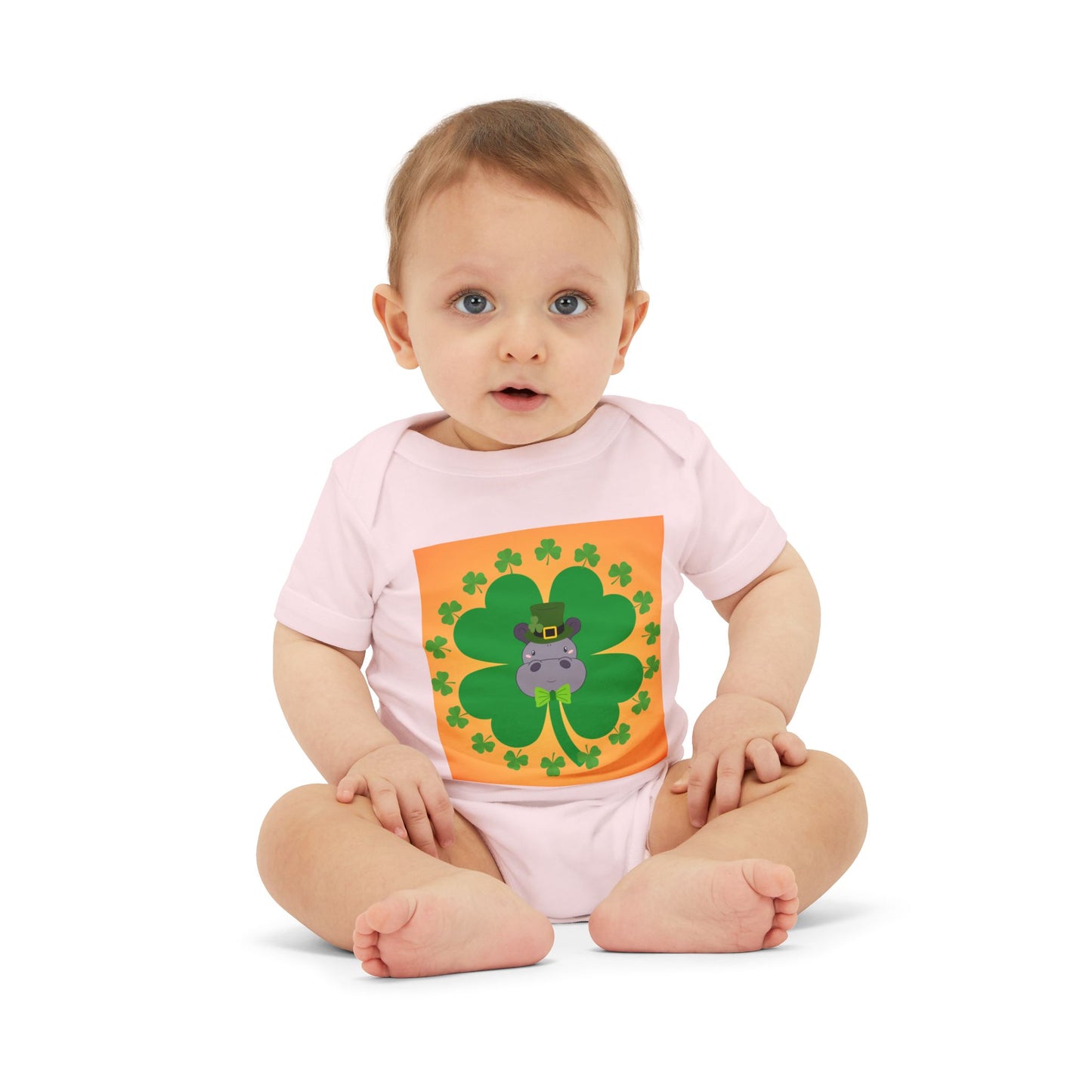 Infant Onesie - Pinch Proof Lucky Hippo