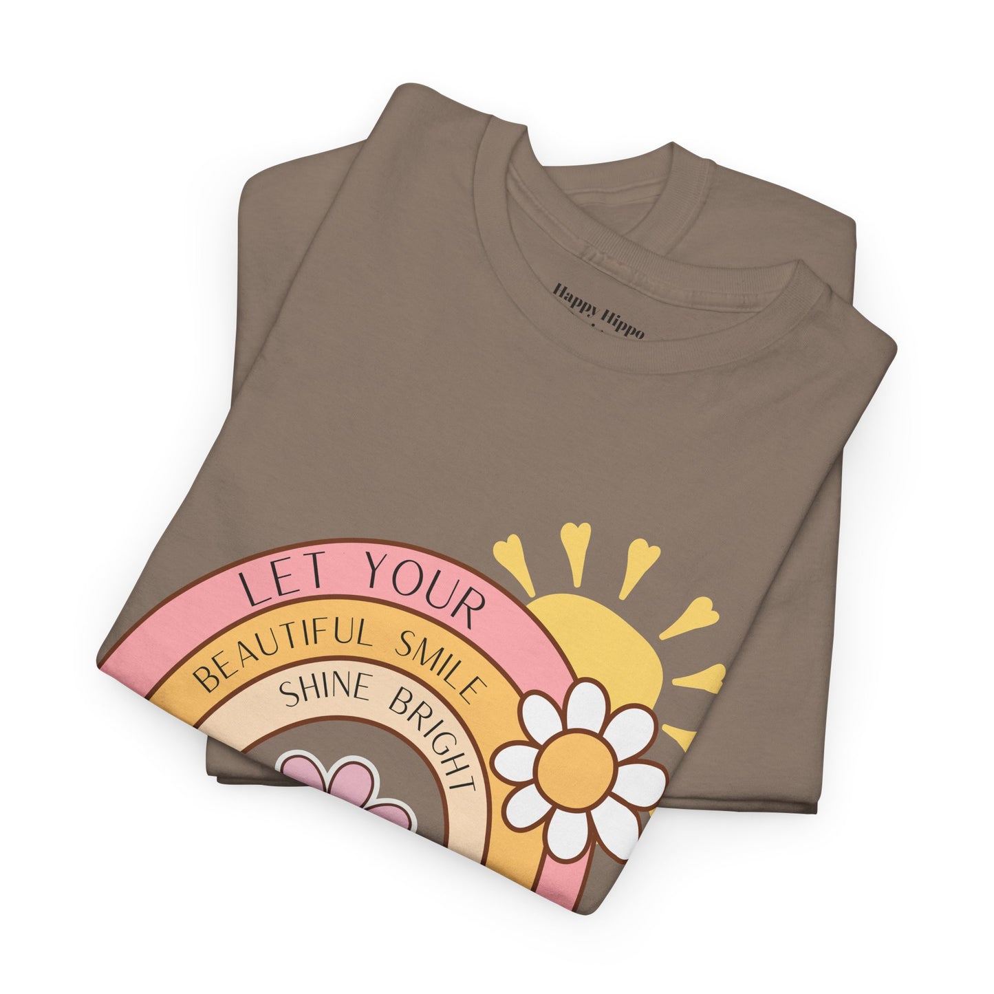 Rainbow Flower Unisex Tee - Let Your Beautiful Smile Shine Bright Design