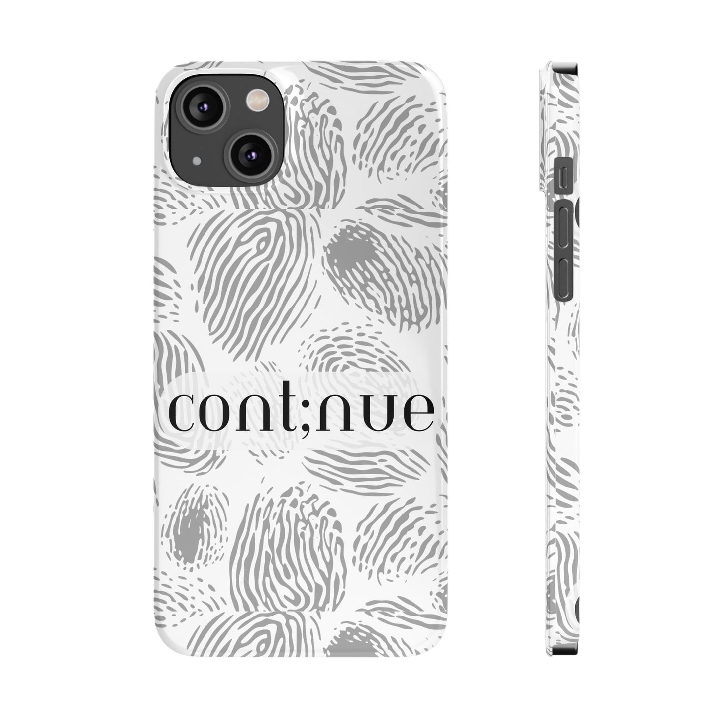 Fingerprint Design Slim Phone Case