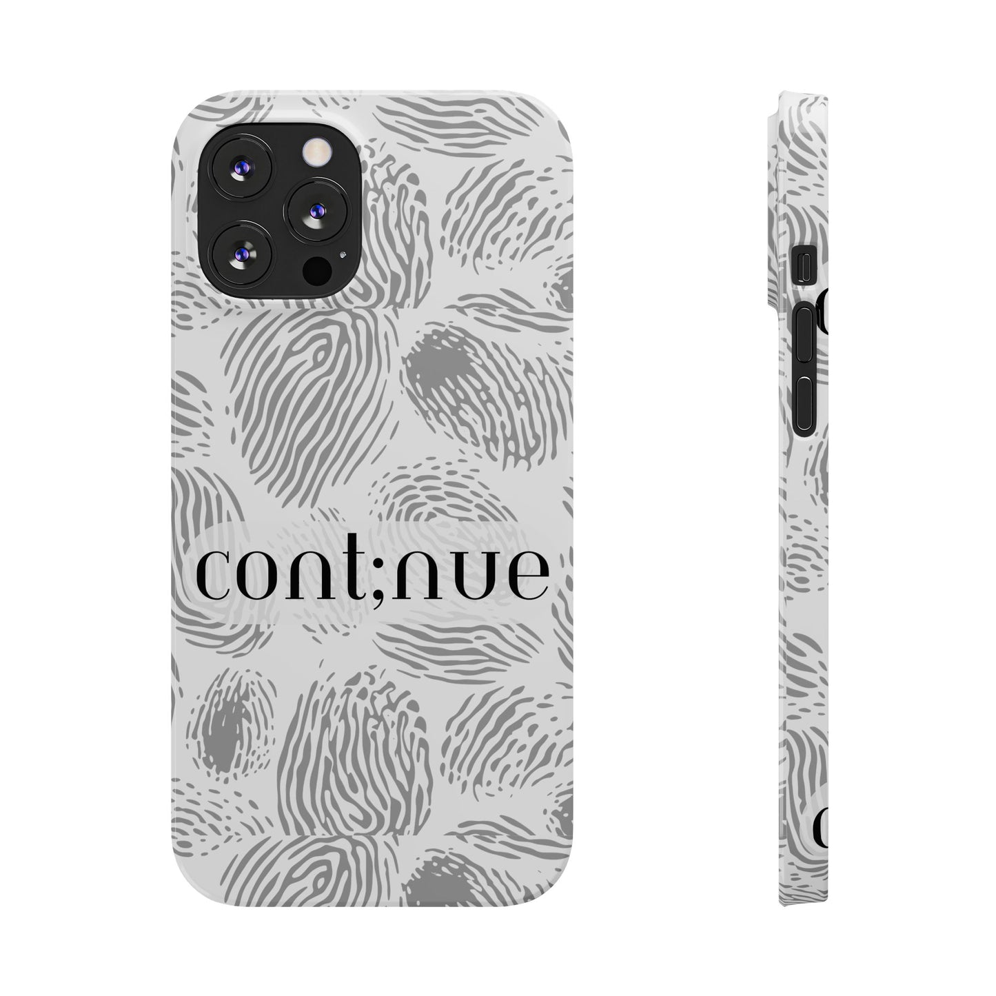 Fingerprint Design Slim Phone Case