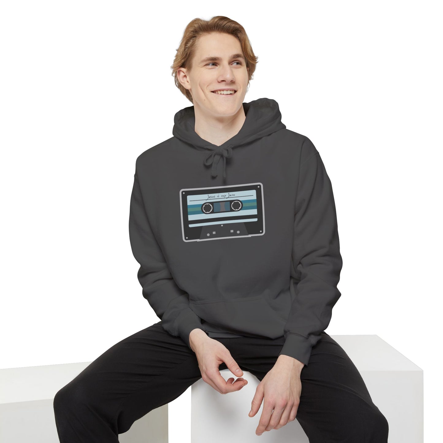 Christian Cassette Tape Hoodie - Jesus is My Jam Design