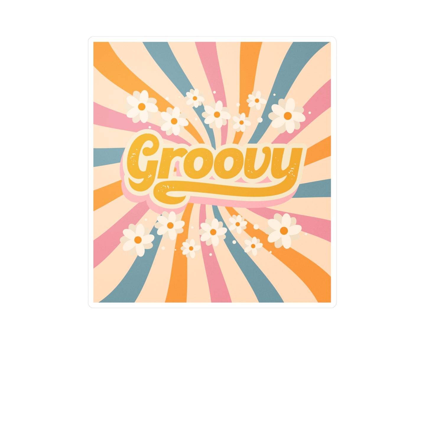 Vinyl Decal - Groovy Neutral Color Sticker