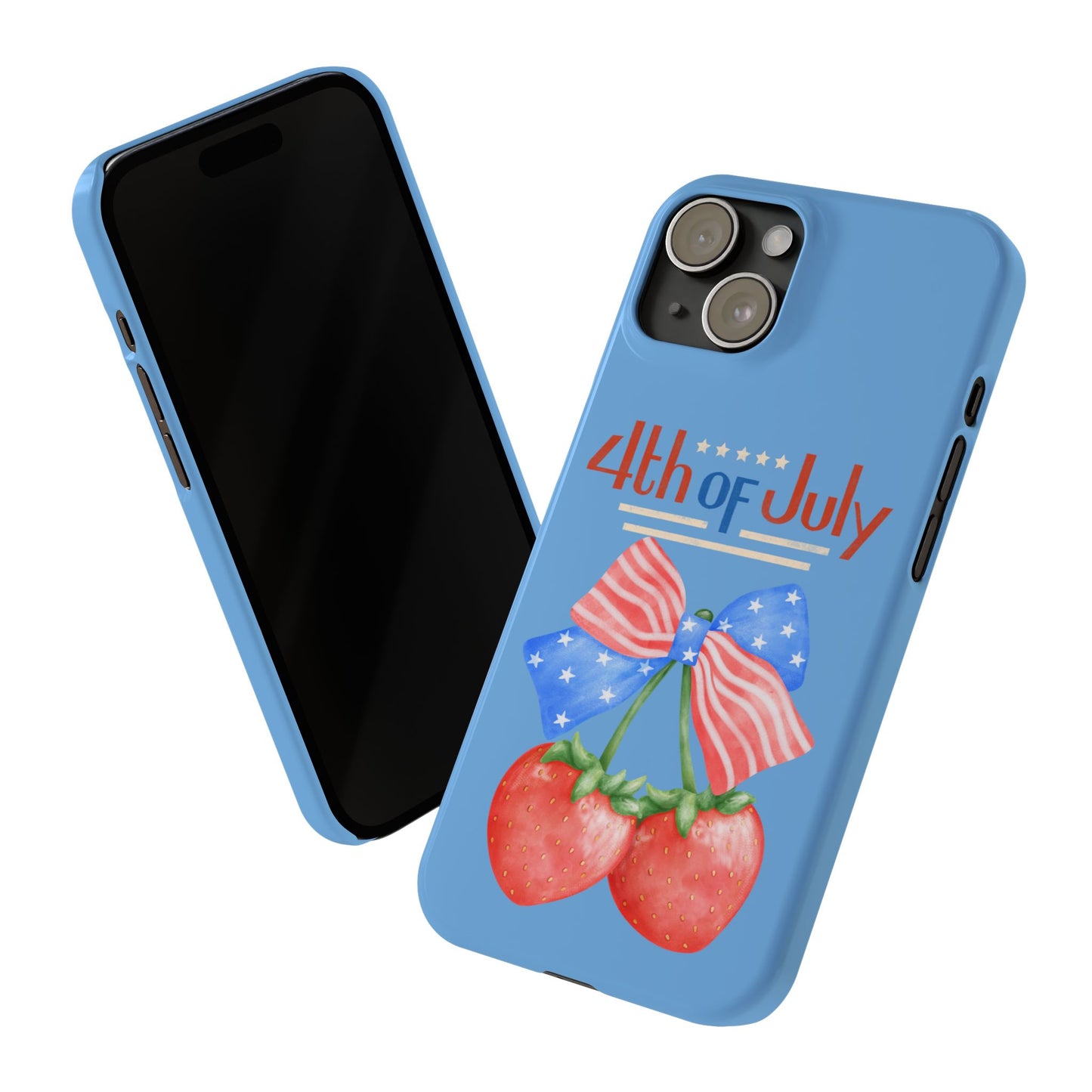 Patriotic Slim Phone Cases for 4th of July | Americana Accessories, Summer Gift, Holiday Celebration, Phone Protection