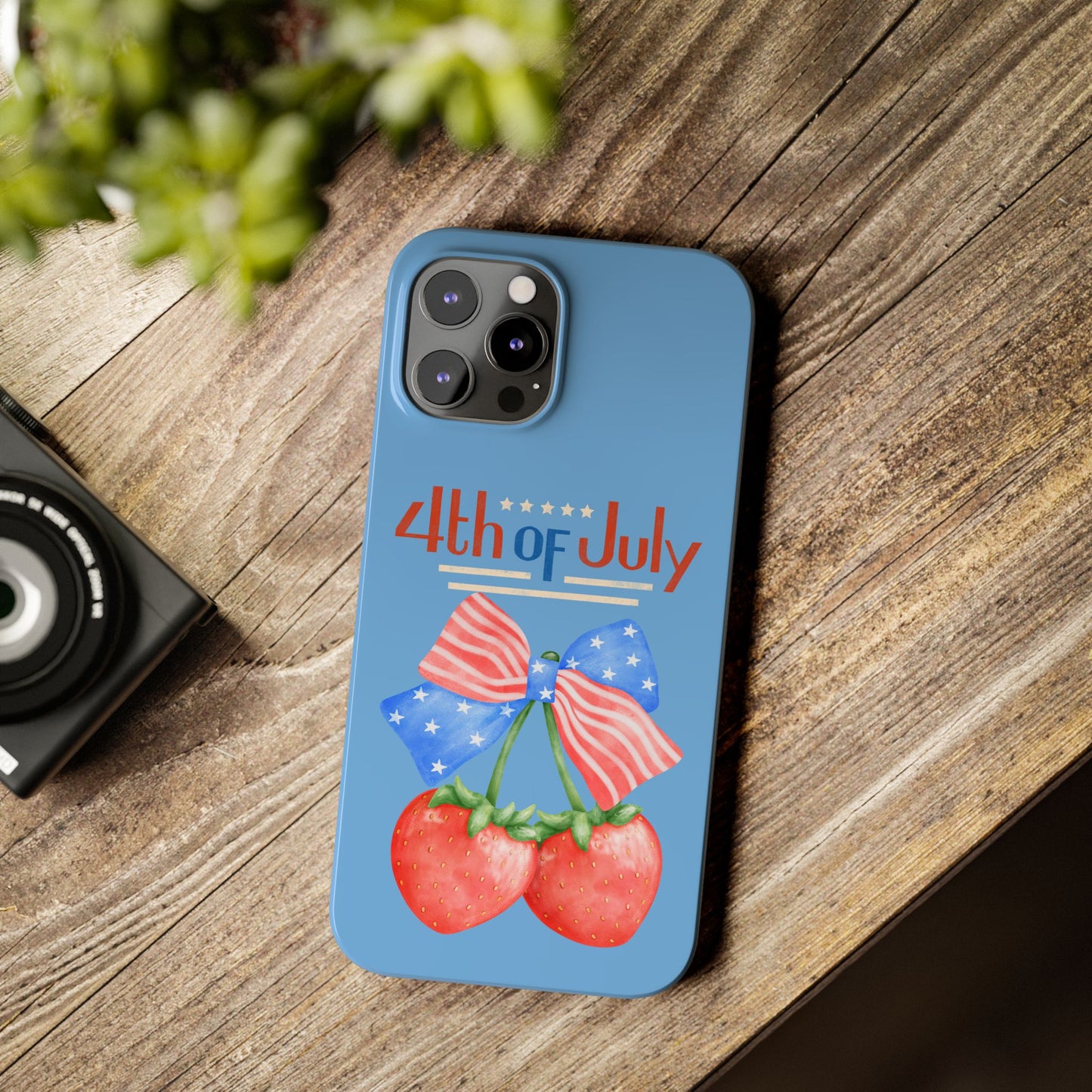 Patriotic Slim Phone Cases for 4th of July | Americana Accessories, Summer Gift, Holiday Celebration, Phone Protection
