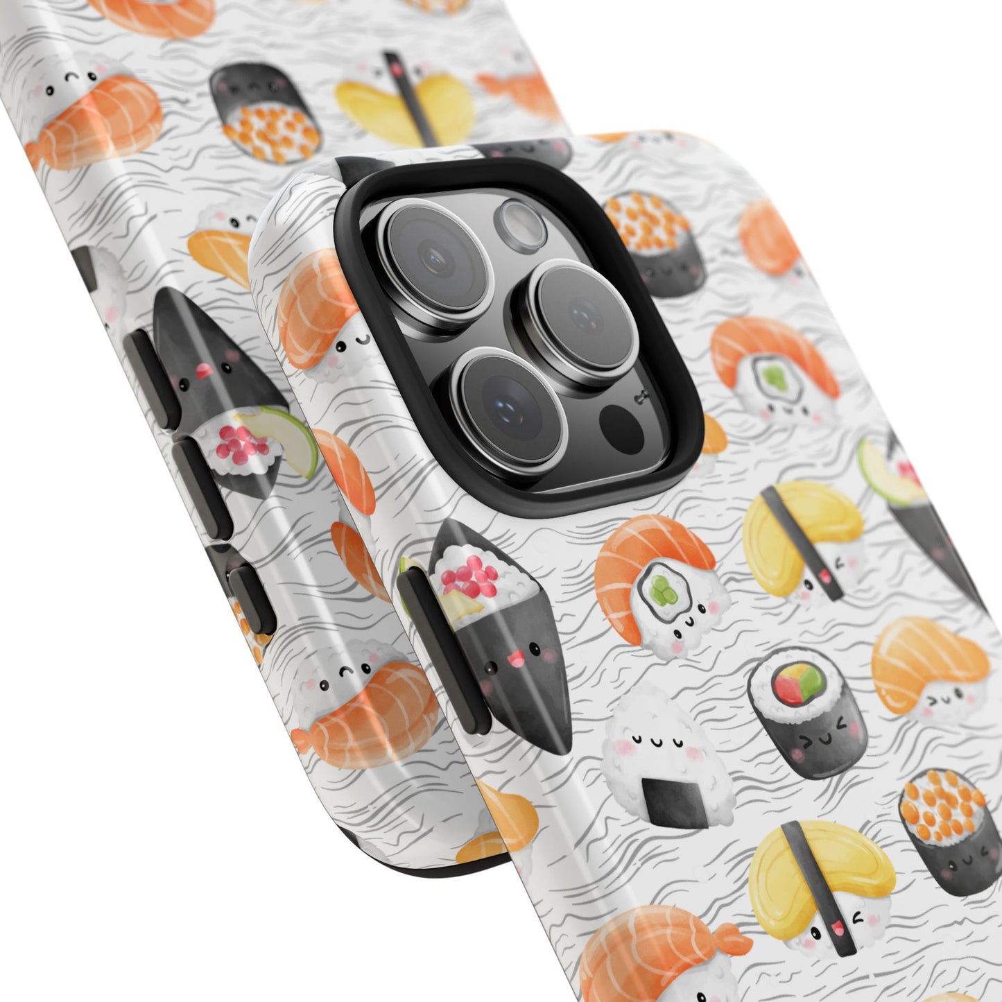 Cute Sushi Tough Phone Case - Durable and Stylish Design for Food Lovers