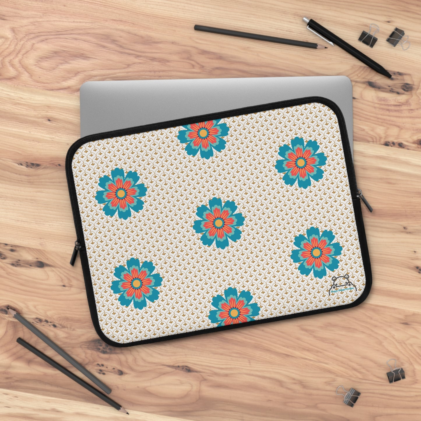Colorful Floral Laptop Sleeve