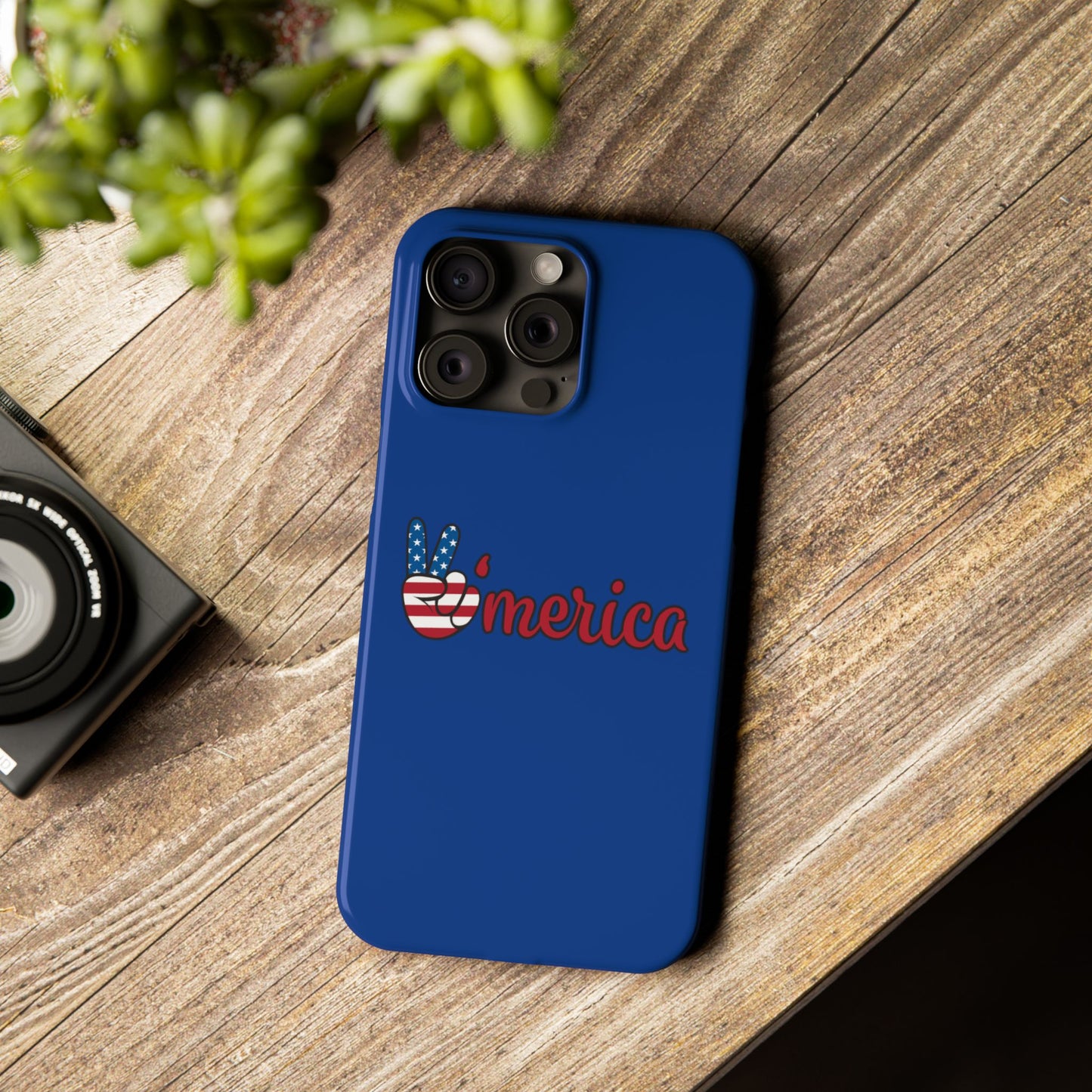Slim Phone Case - 'Merica Design, Patriotic Phone Cover for Independence Day, 4th of July, USA Pride, Gift for Americans