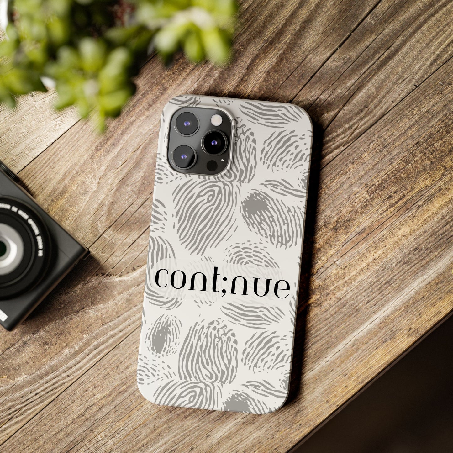 Fingerprint Design Slim Phone Case