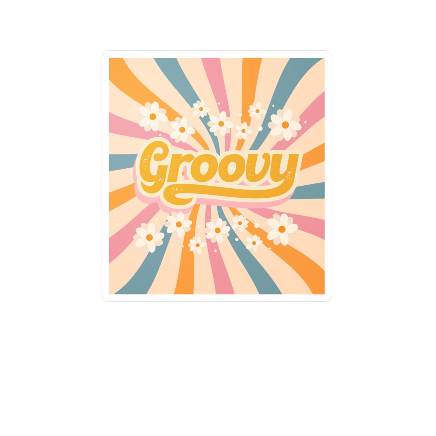 Vinyl Decal - Groovy Neutral Color Sticker