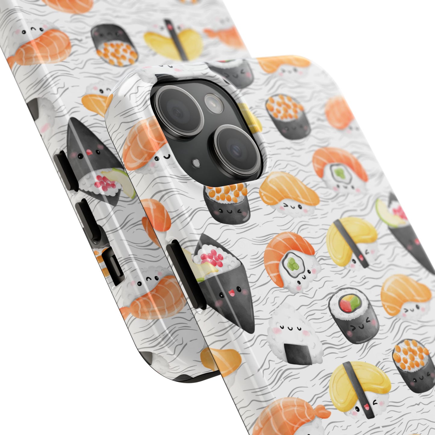 Cute Sushi Tough Phone Case - Durable and Stylish Design for Food Lovers