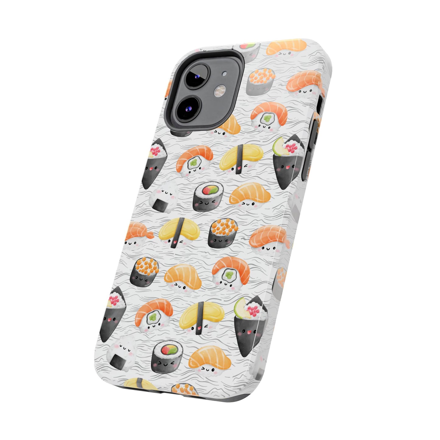 Cute Sushi Tough Phone Case - Durable and Stylish Design for Food Lovers