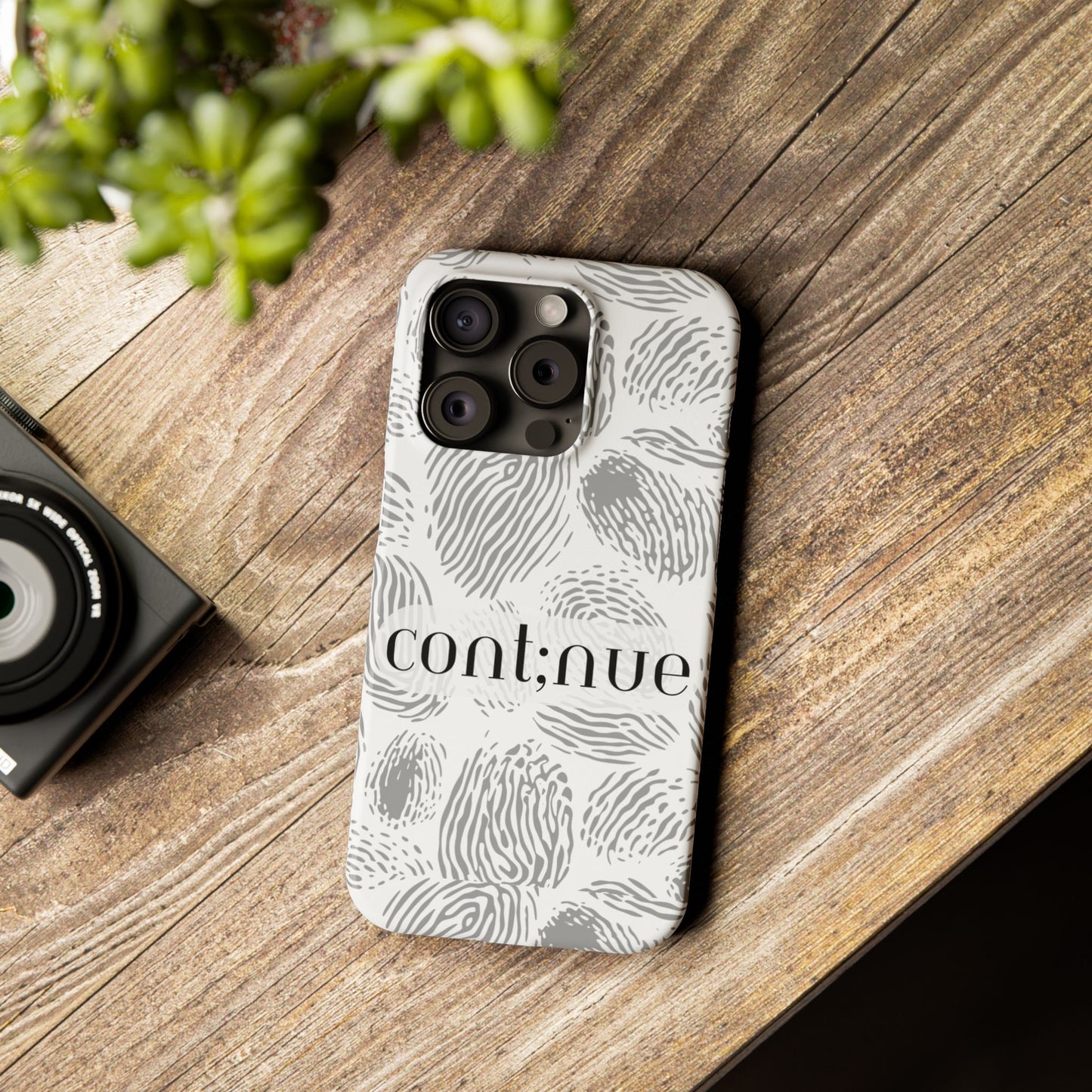 Fingerprint Design Slim Phone Case