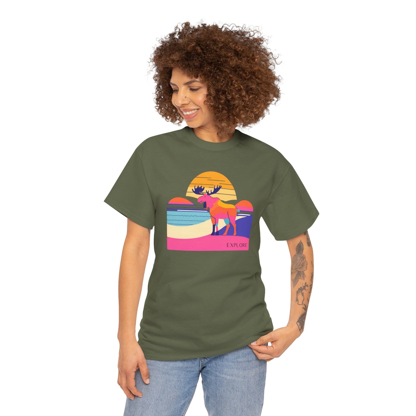 Explore Moose Tee - Adventure Lovers