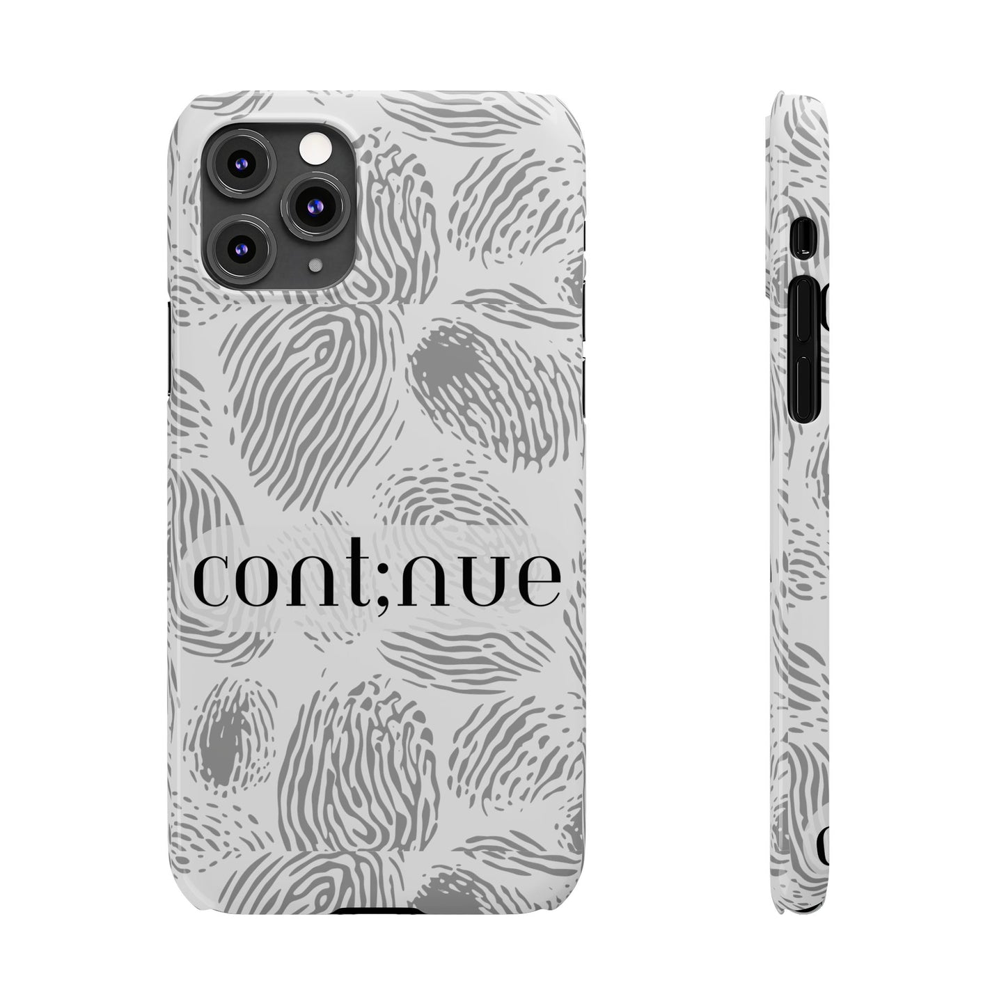 Fingerprint Design Slim Phone Case