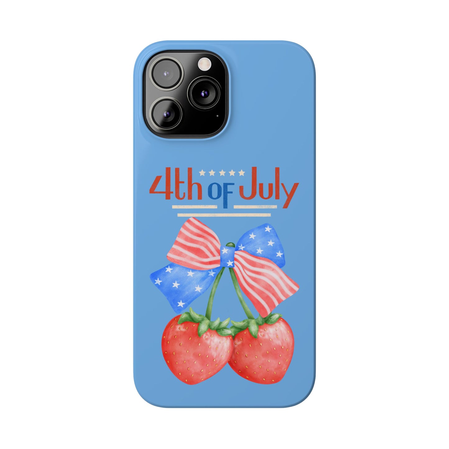 Patriotic Slim Phone Cases for 4th of July | Americana Accessories, Summer Gift, Holiday Celebration, Phone Protection