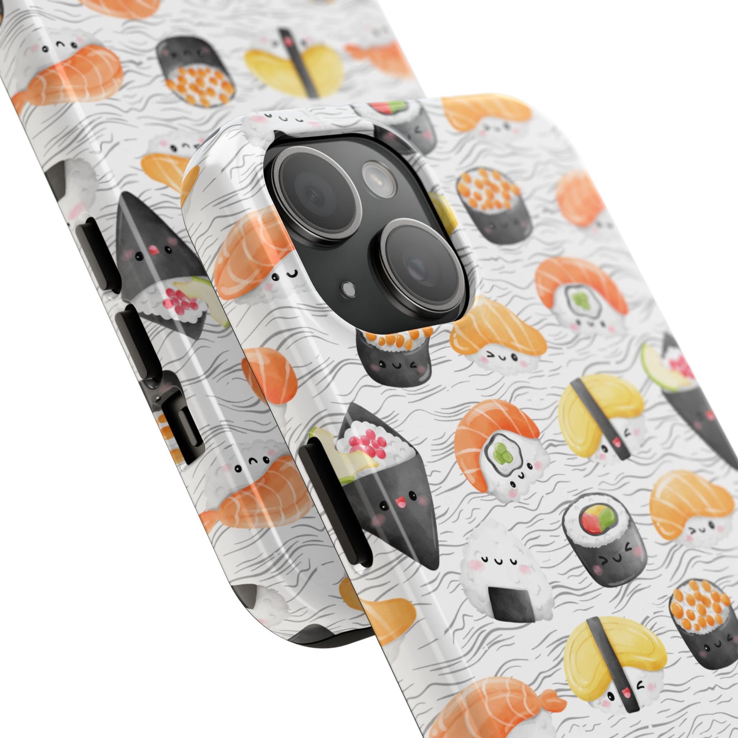 Cute Sushi Tough Phone Case - Durable and Stylish Design for Food Lovers