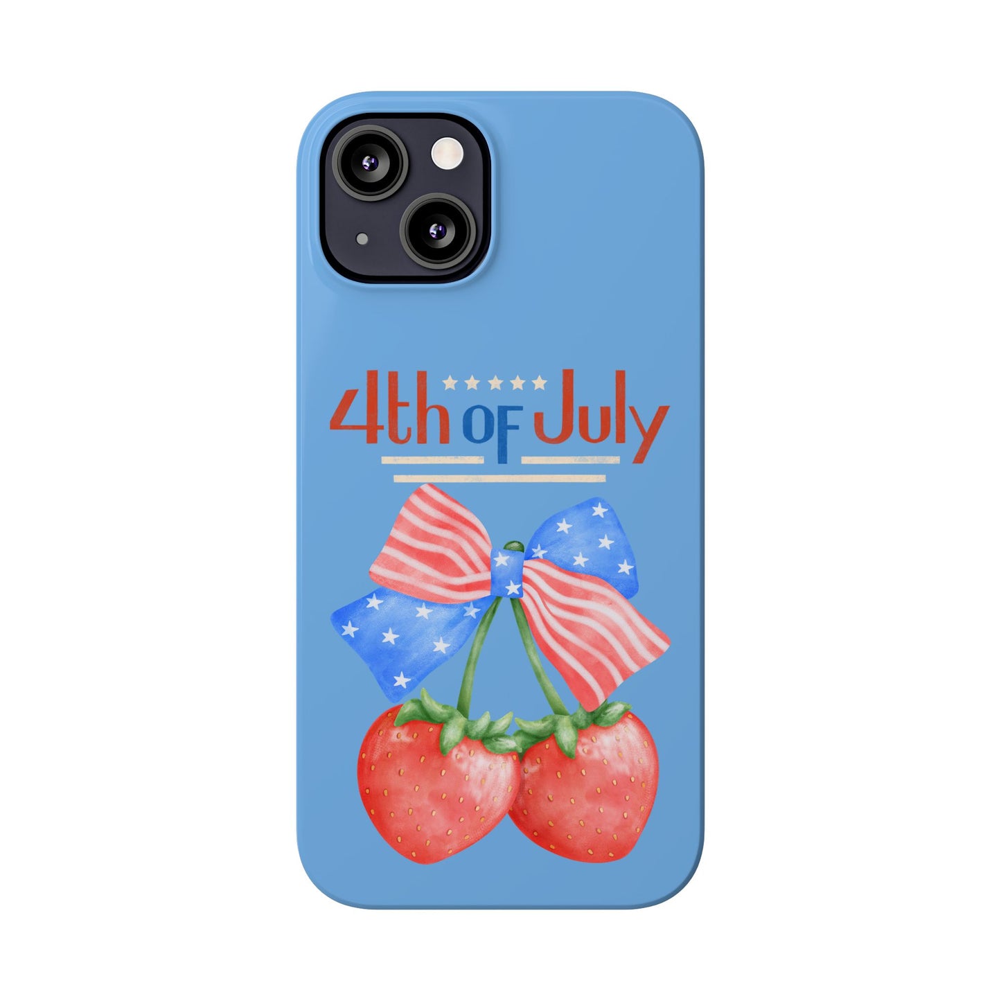 Patriotic Slim Phone Cases for 4th of July | Americana Accessories, Summer Gift, Holiday Celebration, Phone Protection