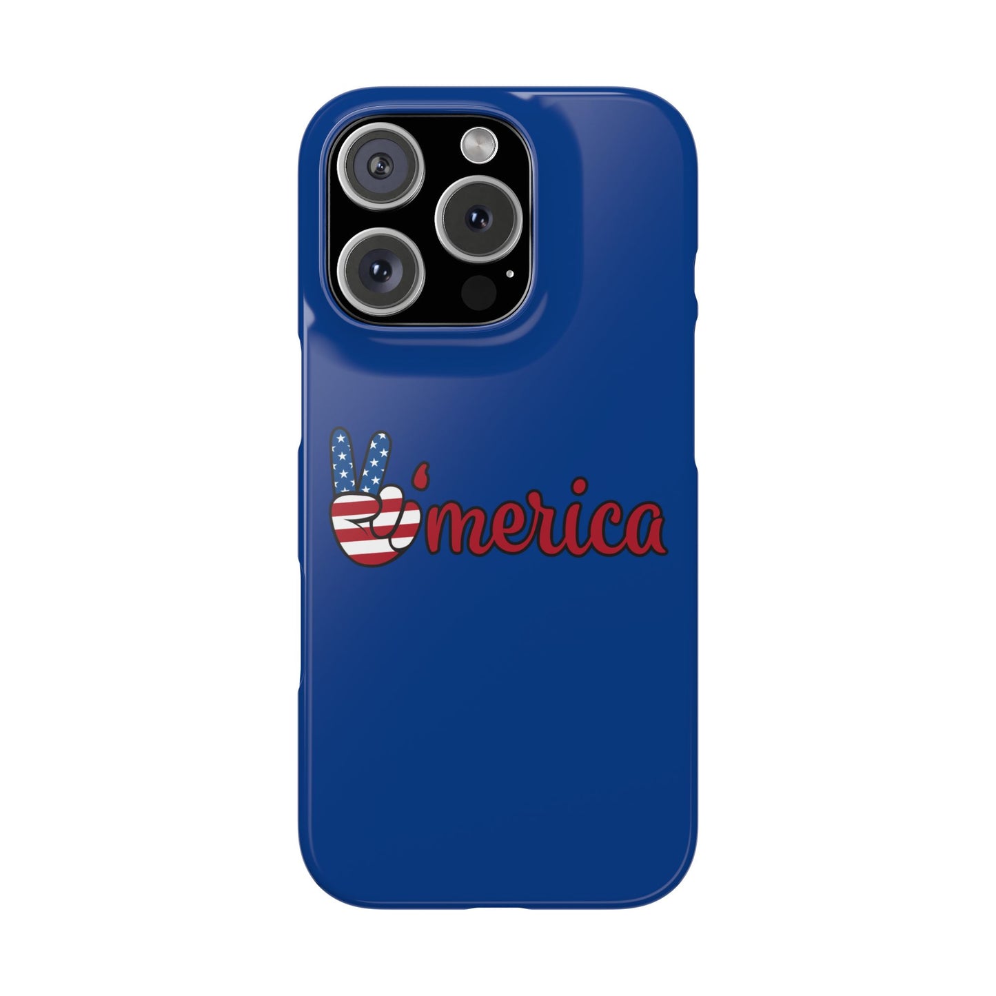 Slim Phone Case - 'Merica Design, Patriotic Phone Cover for Independence Day, 4th of July, USA Pride, Gift for Americans