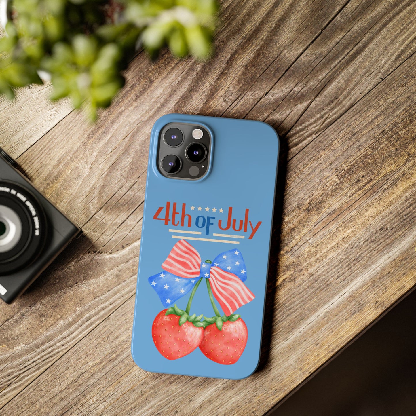 Patriotic Slim Phone Cases for 4th of July | Americana Accessories, Summer Gift, Holiday Celebration, Phone Protection