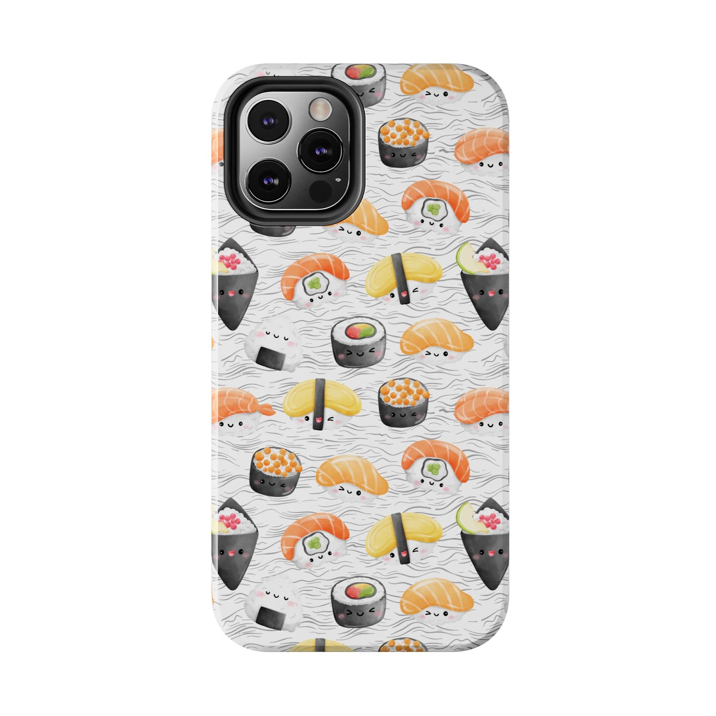 Cute Sushi Tough Phone Case - Durable and Stylish Design for Food Lovers