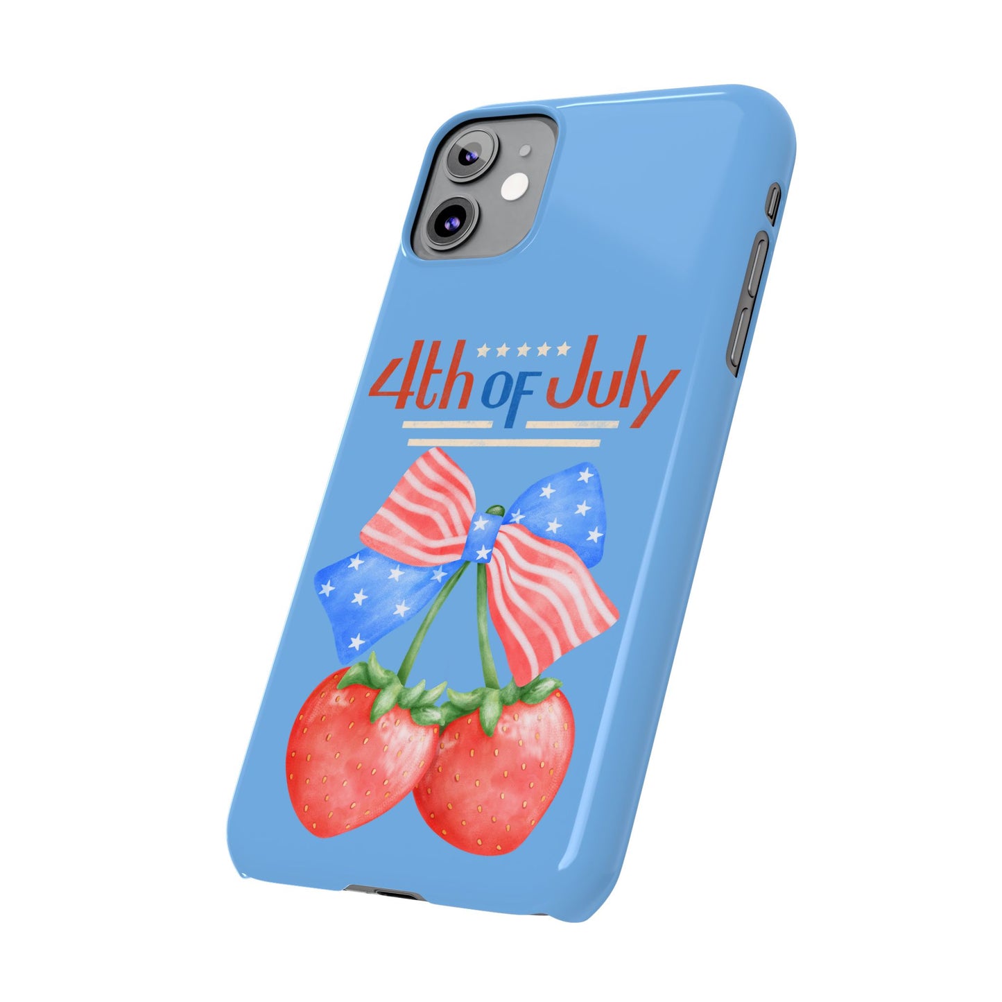 Patriotic Slim Phone Cases for 4th of July | Americana Accessories, Summer Gift, Holiday Celebration, Phone Protection