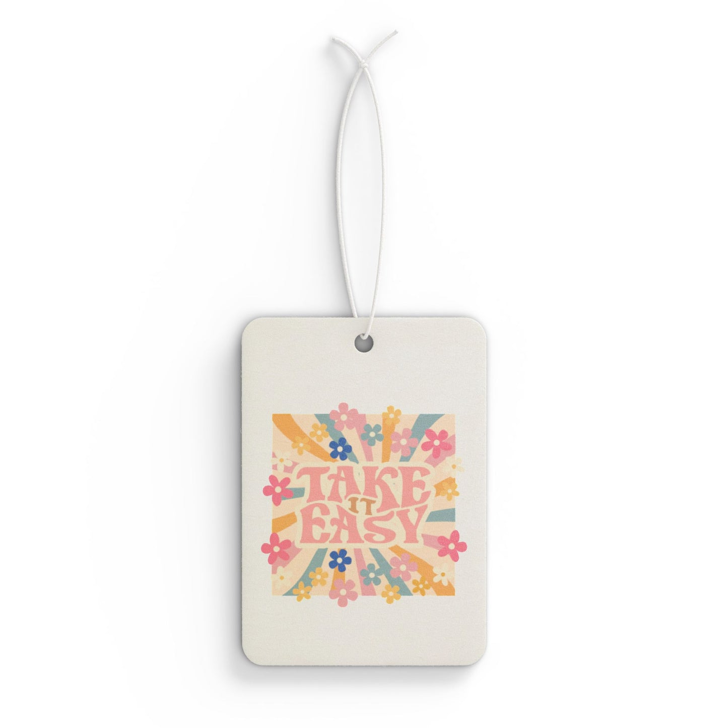 Take It Easy Floral Car Air Freshener - Relaxing Aromatherapy for Road Trips
