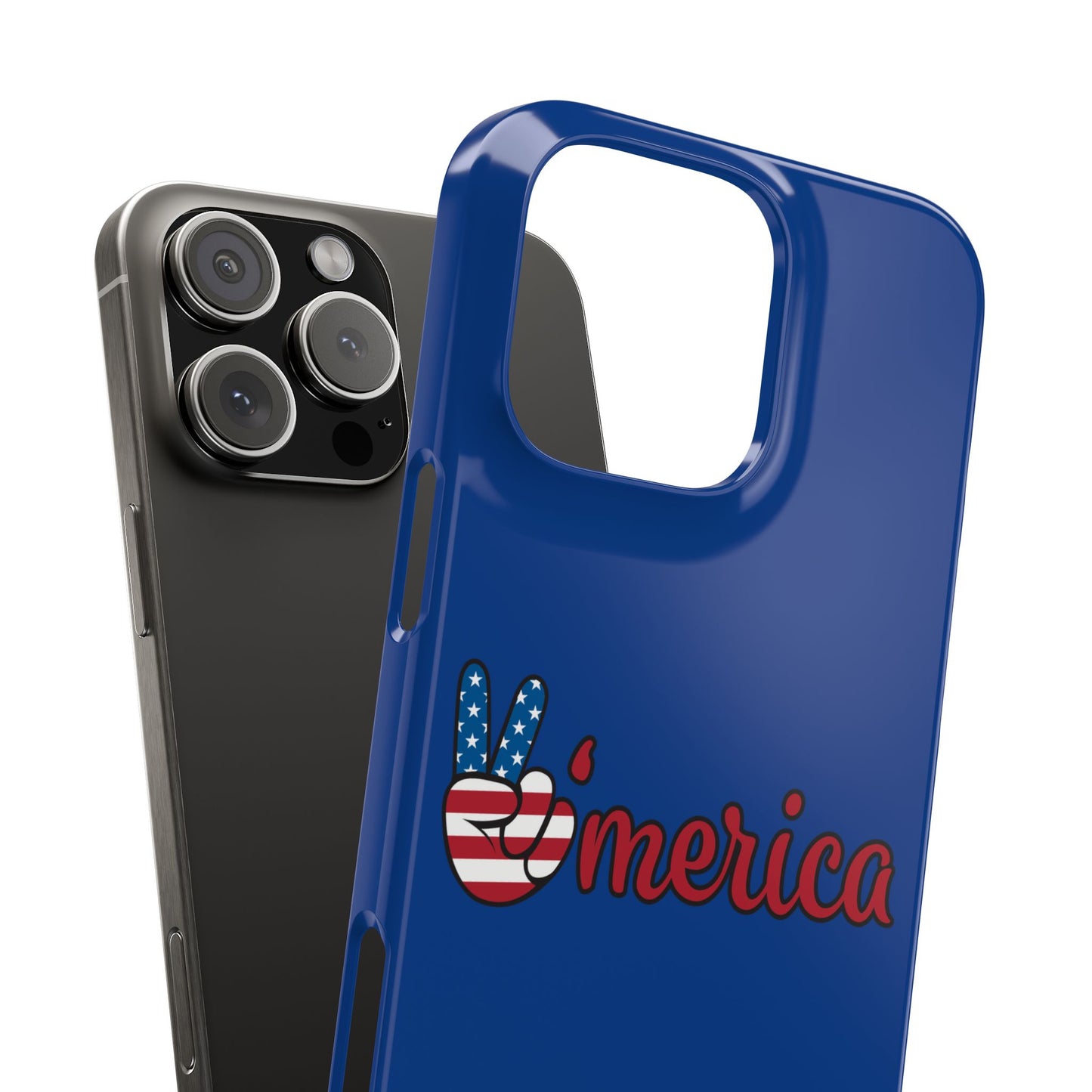 Slim Phone Case - 'Merica Design, Patriotic Phone Cover for Independence Day, 4th of July, USA Pride, Gift for Americans
